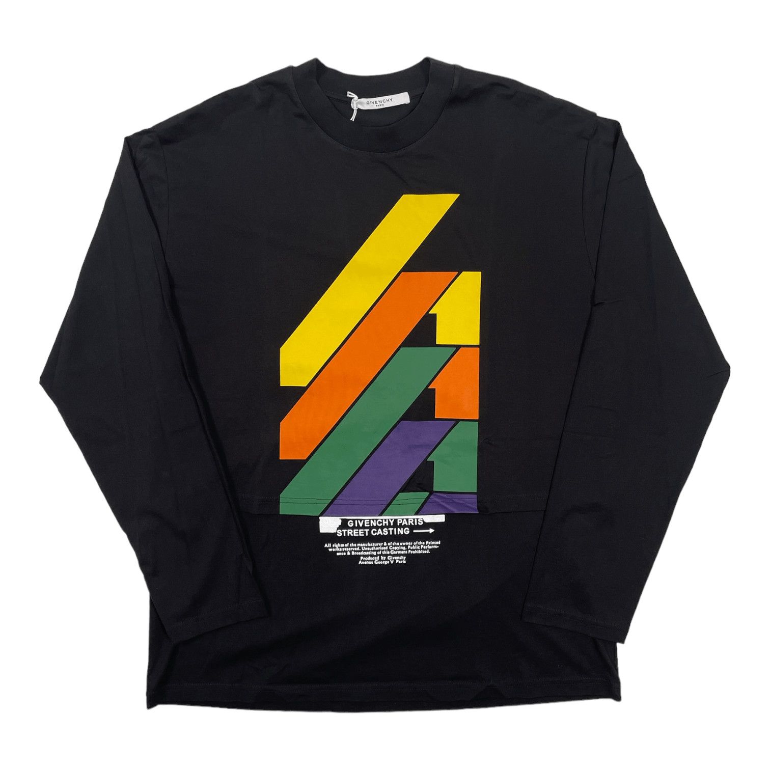 Rare Long Sleeve Short Sleeve Tee Shirt Shirt Black