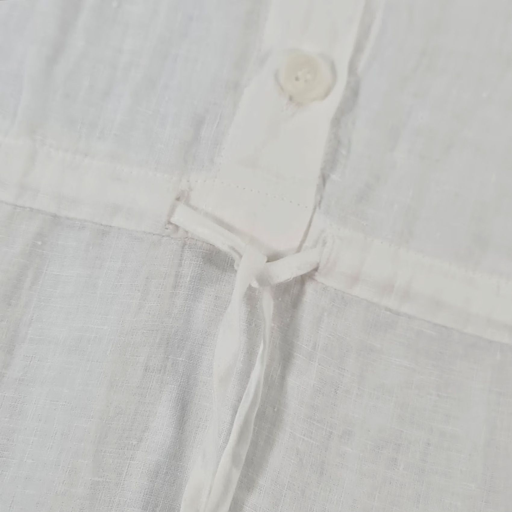 Velvet Velvet by Graham & Spencer Womens Dress White XS Woven Linen Knee Length 3/4 Sleeve Round Neck Pockets Shirt Dress Regular Linen Size XS / US 0-2 / IT 36-38 - 7 Thumbnail