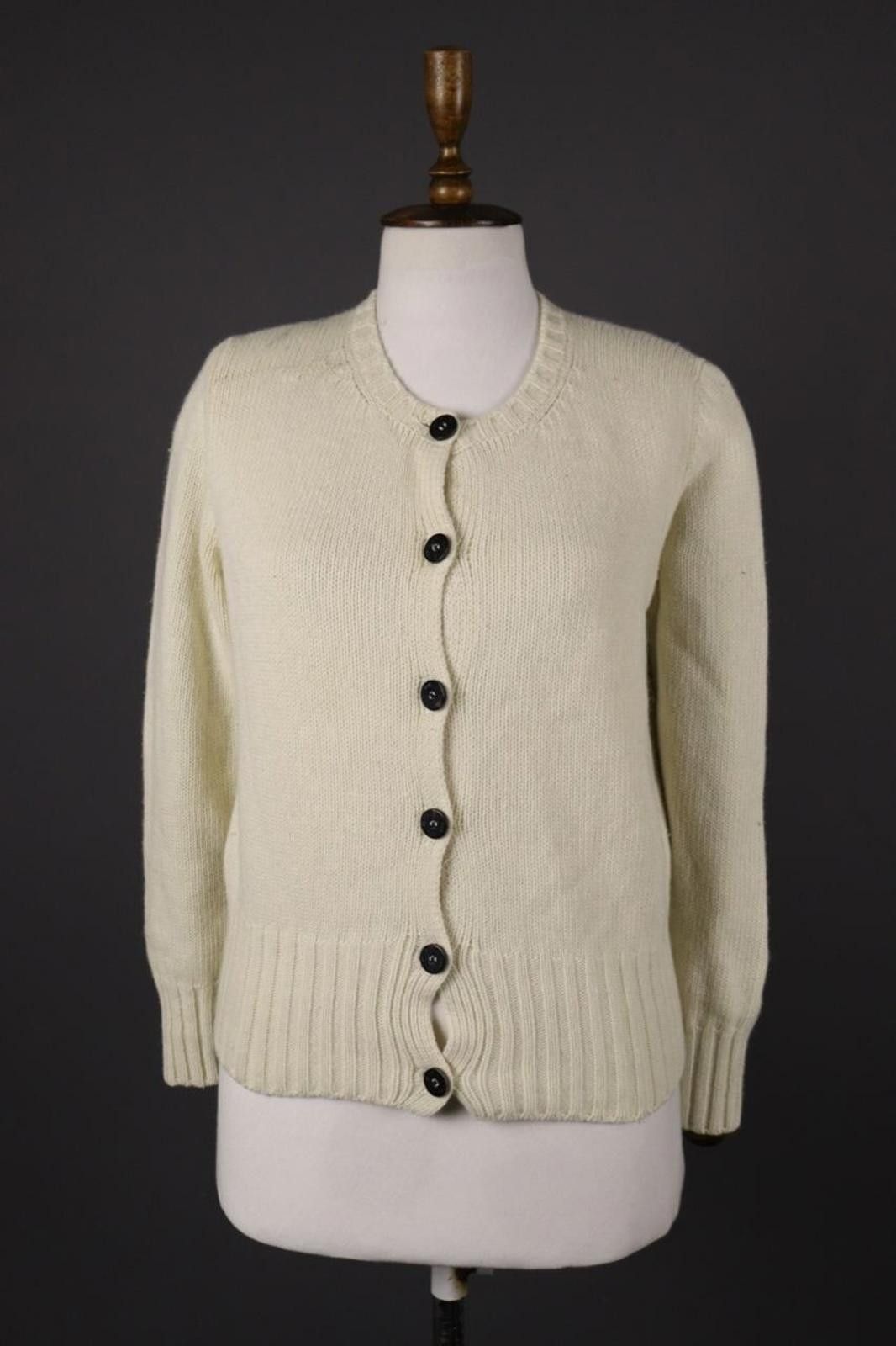 Iris von Arnim Iris Von Arnim Beige Wool Knit Cardigan Sweater Size M Size M / US 6-8 / IT 42-44 - 1 Thumbnail