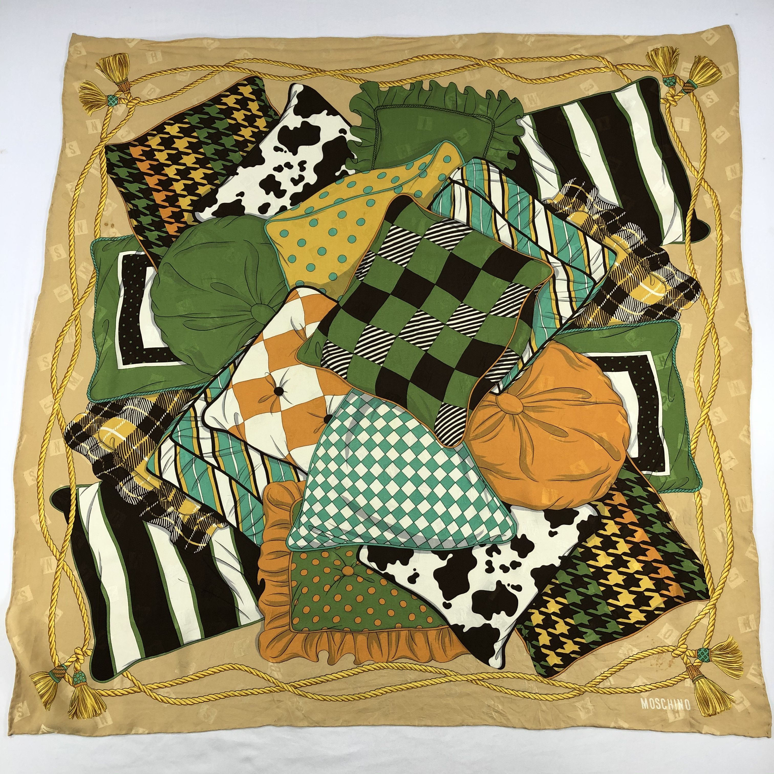 Vintage Vintage Moschino Silk Scarf Size ONE SIZE - 2 Thumbnail