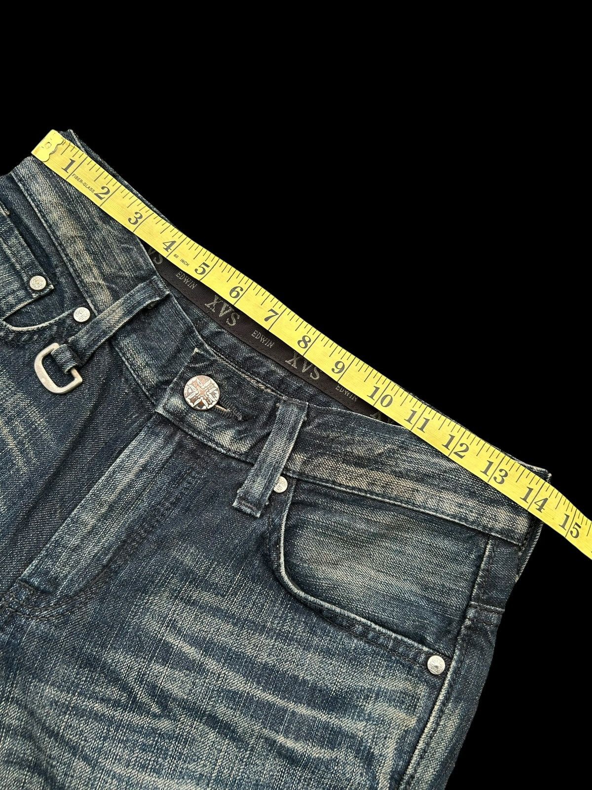 Edwin × Kapital × Vintage 🎌☠️ EDWIN XVS PUNK DISTRESSED JAPANESE DENIM JEANS ☠️🎌 Size US 28 / EU 44 - 13 Thumbnail