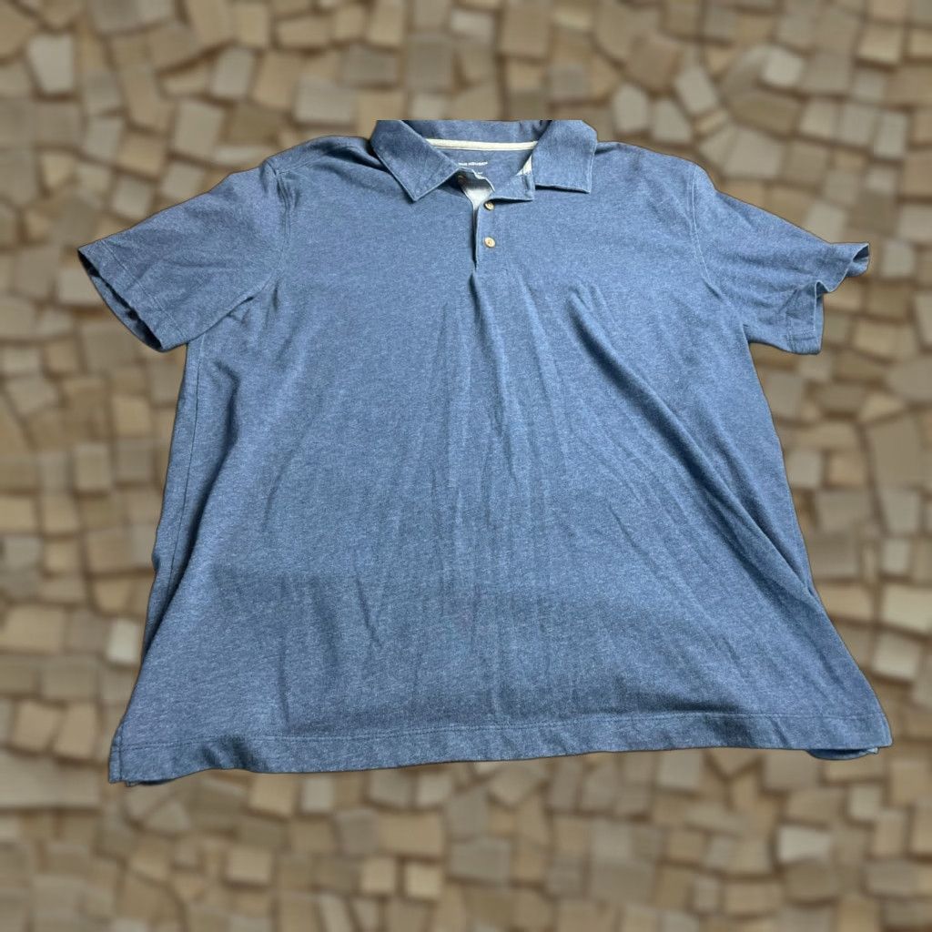 Van Heusen VAN HEUSEN Shirt Mens Size Large Blue Classic Fit Short Sleeve Polo Size US L / EU 52-54 / 3 - 1 Thumbnail