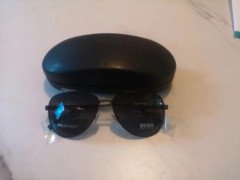 Designer Boss men's black sunglasses Size ONE SIZE - 1 Thumbnail