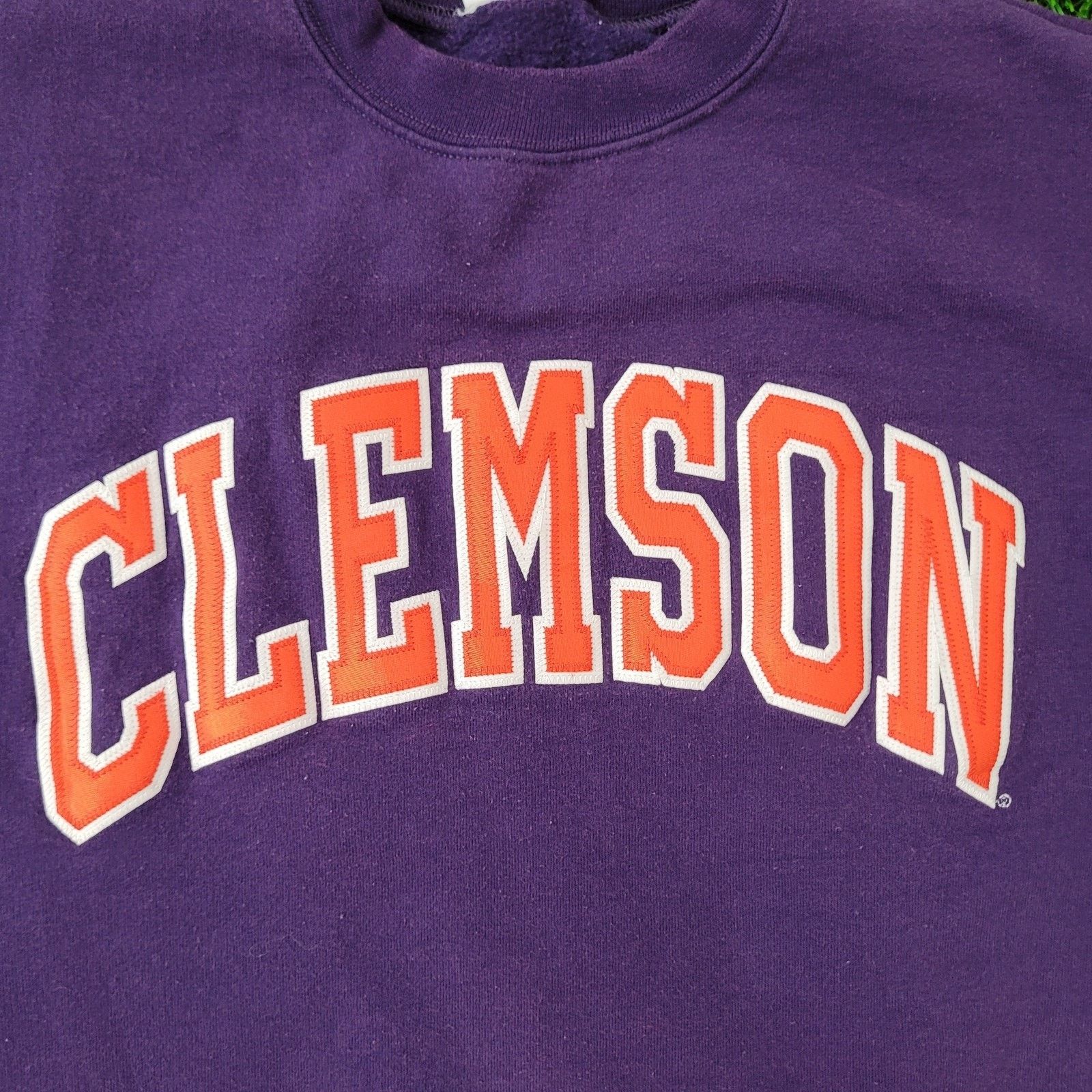 Champion Vintage Y2K Clemson Tigers Sweatshirt XS 18x22 Cropped Baggy Size US XS / EU 42 / 0 - 7 Thumbnail