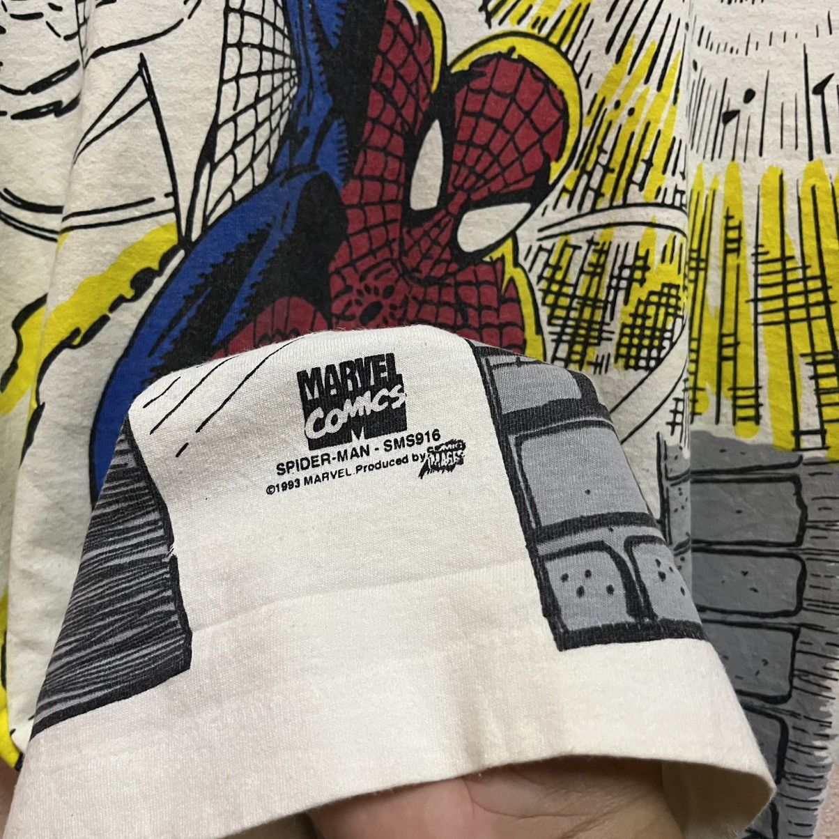 Marvel Comics Vintage 1993 Spider-Man Marvel Comics All Over Print Size US XL / EU 56 / 4 - 8 Thumbnail