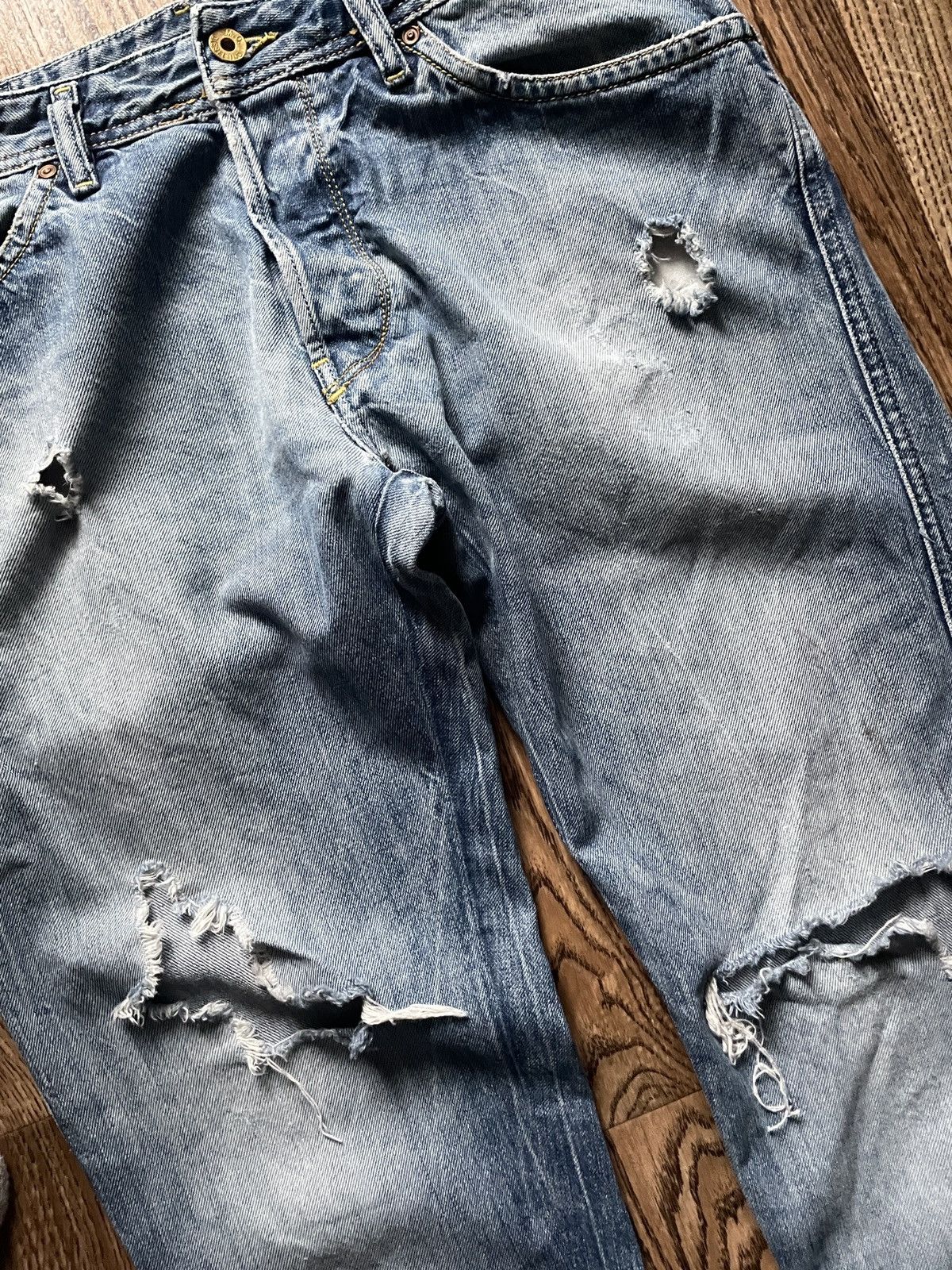 Diesel Y2K Diesel RUKY Jeans Boot Cut Button Fly Distressed Size US 32 / EU 48 - 7 Thumbnail