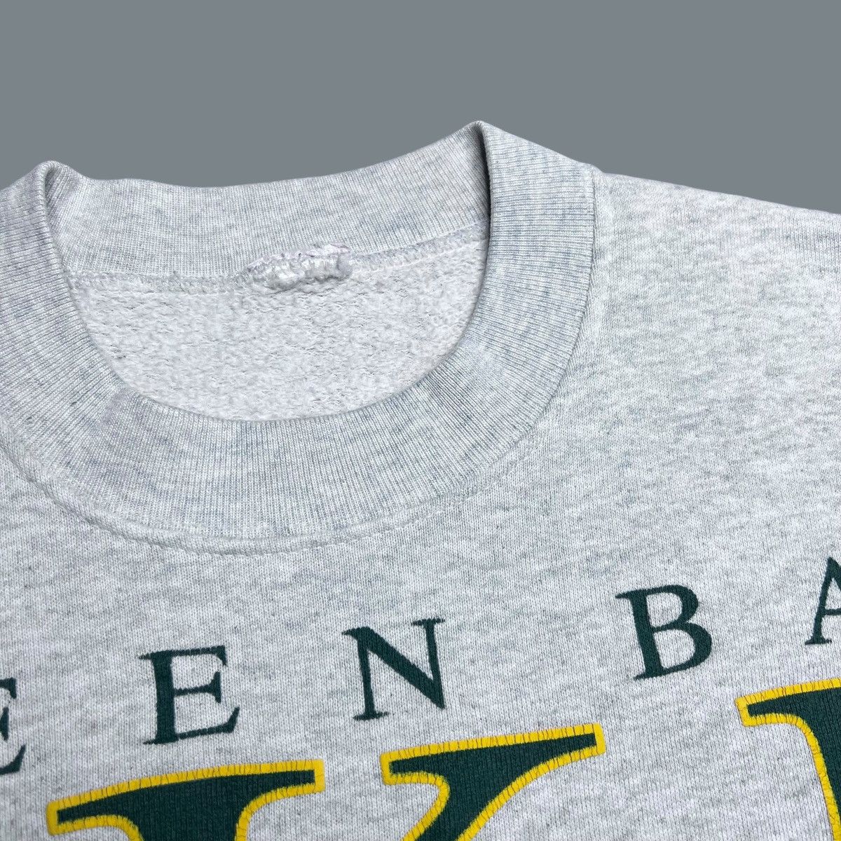 NFL × Vintage 1992 NFL Green Bay Packers Big Print 3D Spell Out Sweatshir Size US XL / EU 56 / 4 - 3 Thumbnail