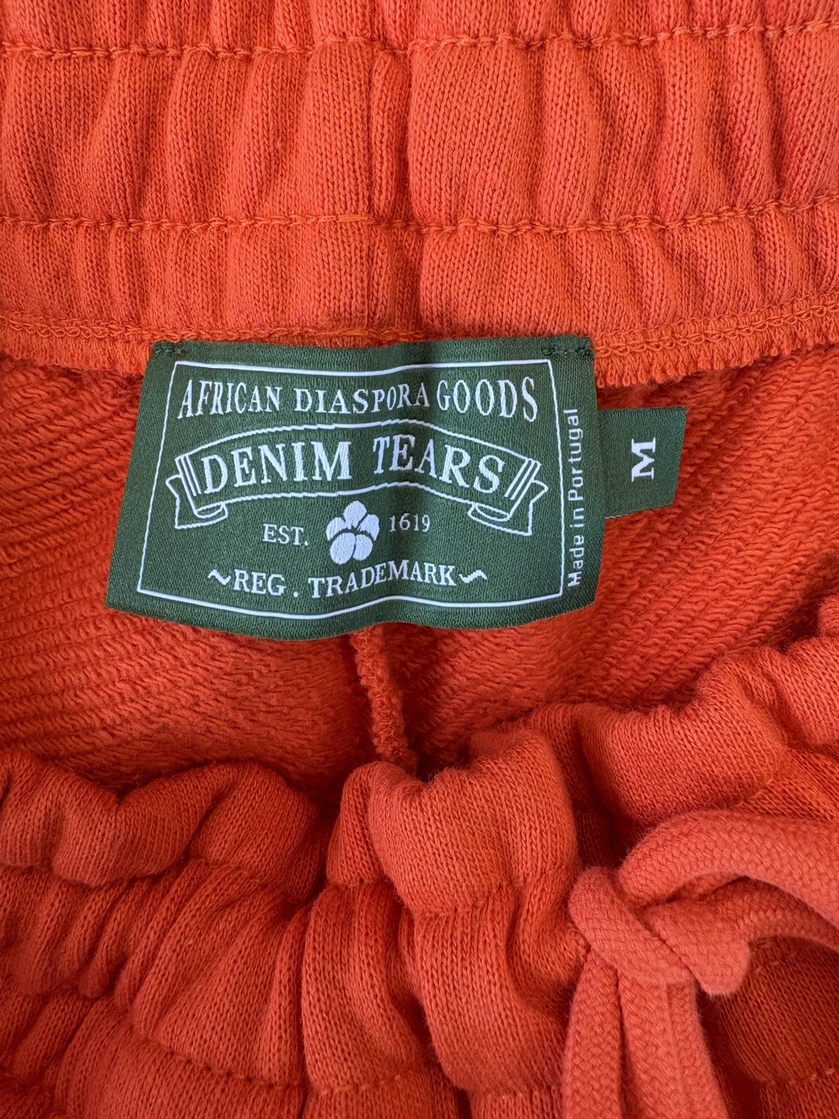 DENIM TEARS Denim Tears “The Cotten Wreath” Sweatpants (ORANGE) Size US 32 / EU 48 - 3 Thumbnail