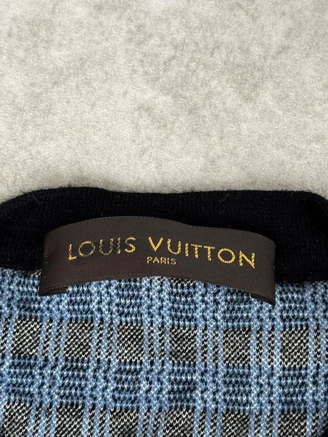 Louis Vuitton Louis Vuitton Blue Checkered Contemporary Sweater Size US S / EU 44-46 / 1 - 8 Thumbnail