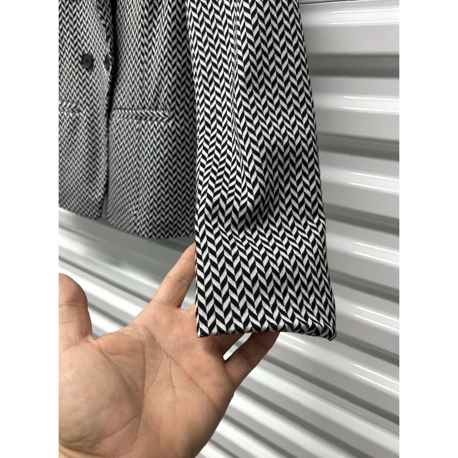 Vintage Bagatelle Collection Women's Blazer Jacket Black/White Tweed Business Small Size S / US 4 / IT 40 - 5 Thumbnail