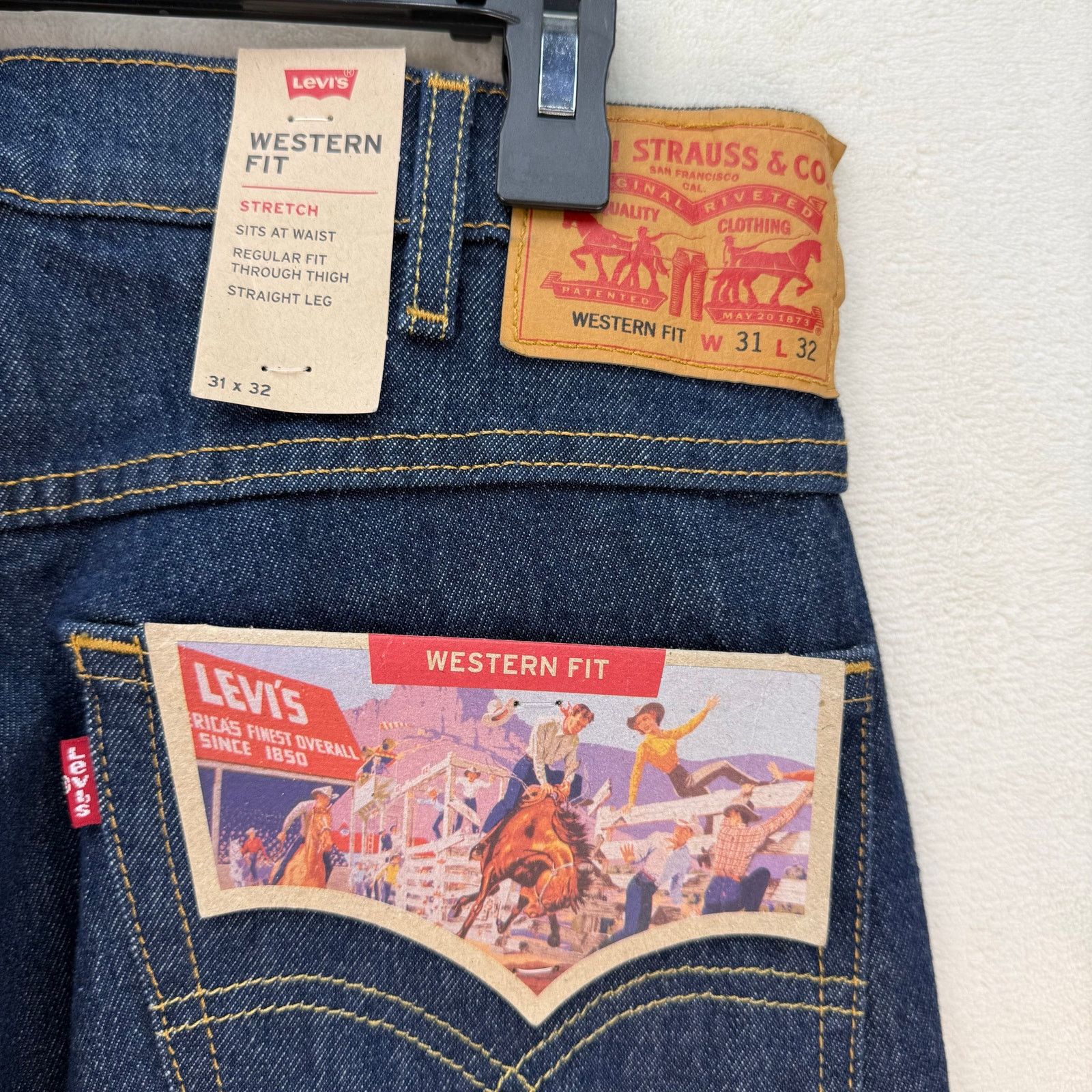 Levi's LEVI'S WESTERN FIT MEN'S 31X32 STRAIGHT BOOTCUT ON THAT MOUN Size US 31 - 8 Thumbnail