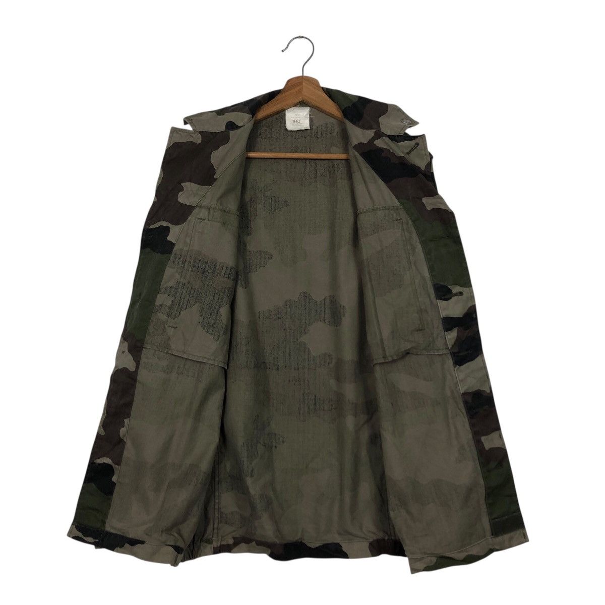 Vintage 📌Vintage Chore Military Jacket Camo Design Smock Design Size US L / EU 52-54 / 3 - 14 Thumbnail