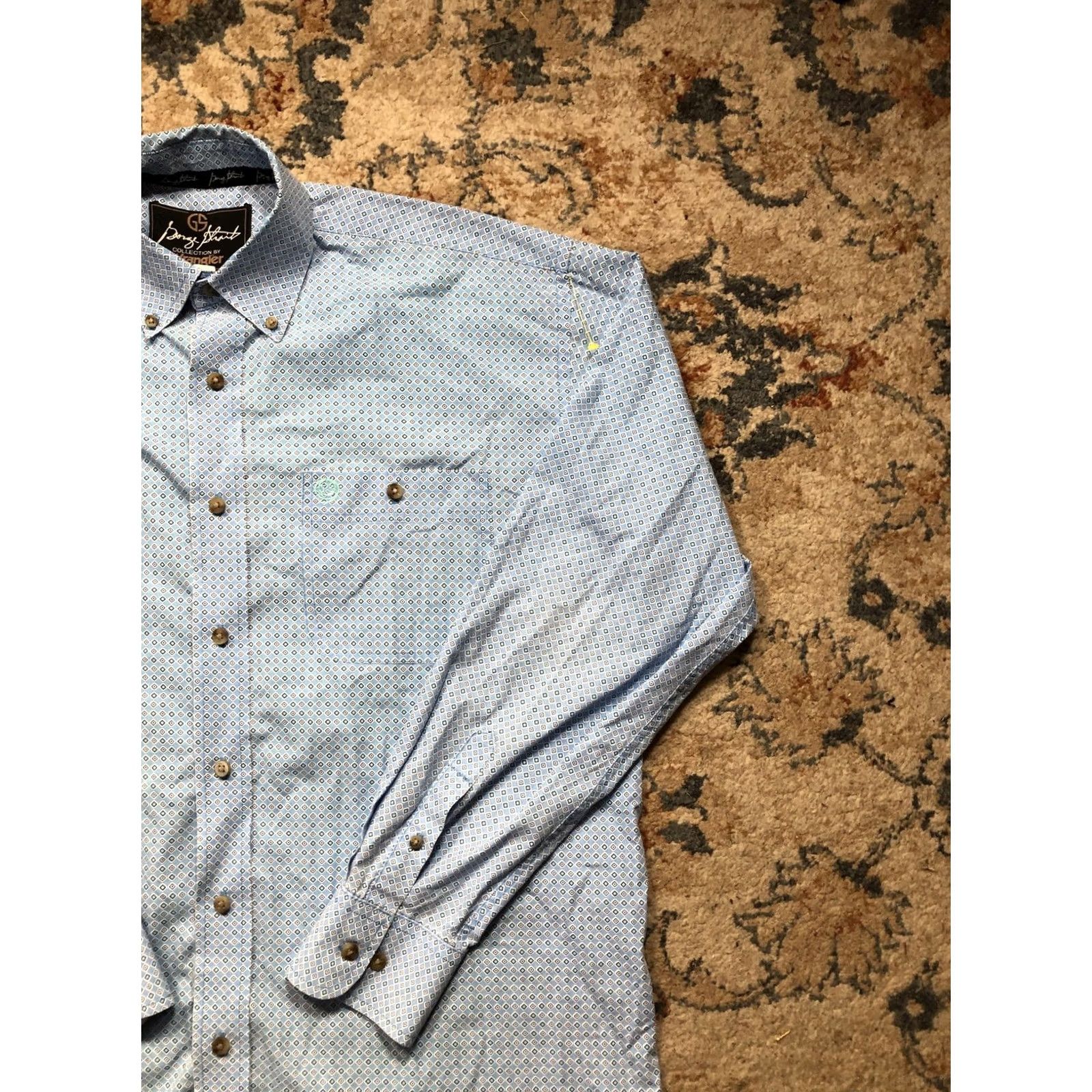 Wrangler VINTAGE Wrangler George Strait Shirt Mens Large Western Snap Front Long Sleeve MGSB445 Size US L / EU 52-54 / 3 - 4 Thumbnail