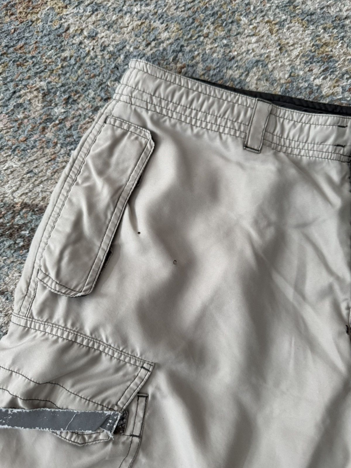 Gap VTG Gap Rave Parachute Cargo Pants 38 Tan Distressed Faded Size US 38 / EU 54 - 5 Thumbnail