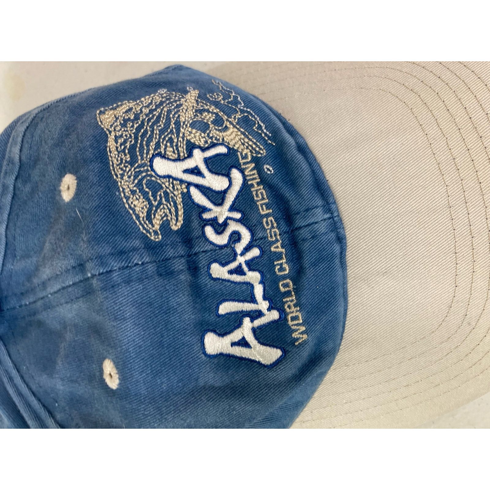 Other Vintage Alaska World Class Fishing Hat Blue Strapback Size ONE SIZE - 5 Thumbnail