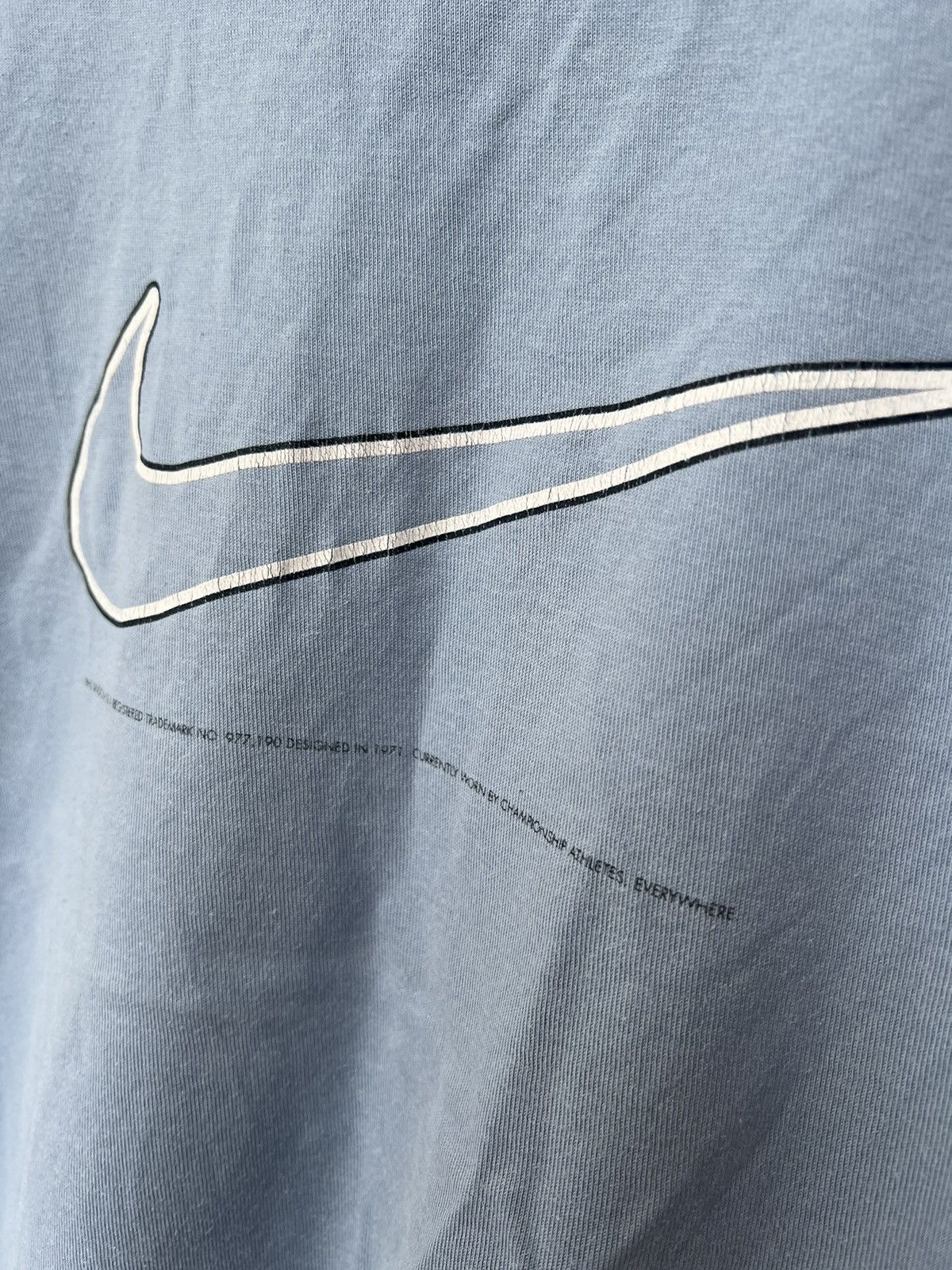 Nike NIKE UPTEMPO Vintage 00s Tshirt Tee Swoosh Center Logo Size US S / EU 44-46 / 1 - 4 Thumbnail