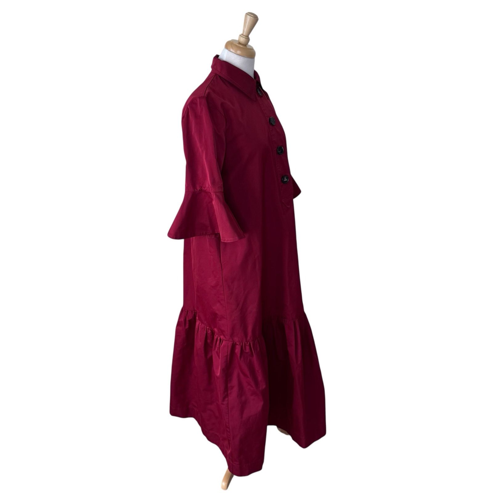 La DoubleJ LaDoubleJ Artemis Fluted-Sleeve Maxi Dress Red Size Small Size S / US 4 / IT 40 - 5 Thumbnail