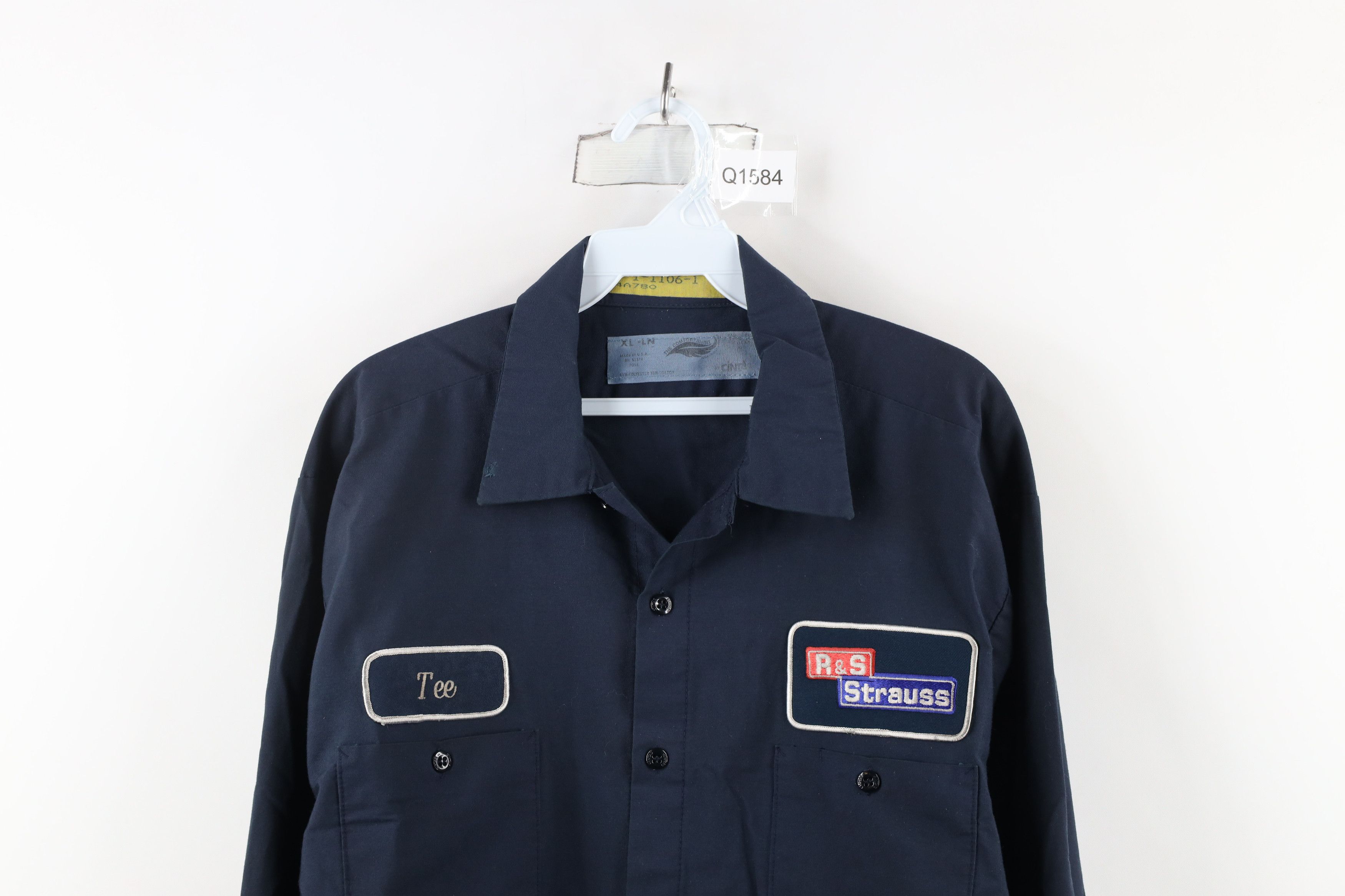 Vintage Vintage 90s Streetwear Workwear Mechanic Button Shirt USA Size US XL / EU 56 / 4 - 2 Thumbnail