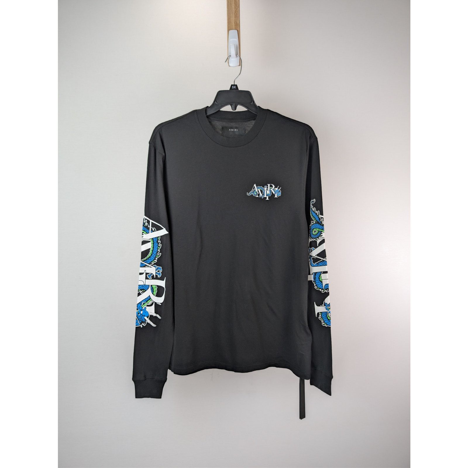Amiri o1rshd1 Q:2 / CNY Dragon Long Sleeve Tee T-Shirt in Black Size US M / EU 48-50 / 2 - 1 Thumbnail