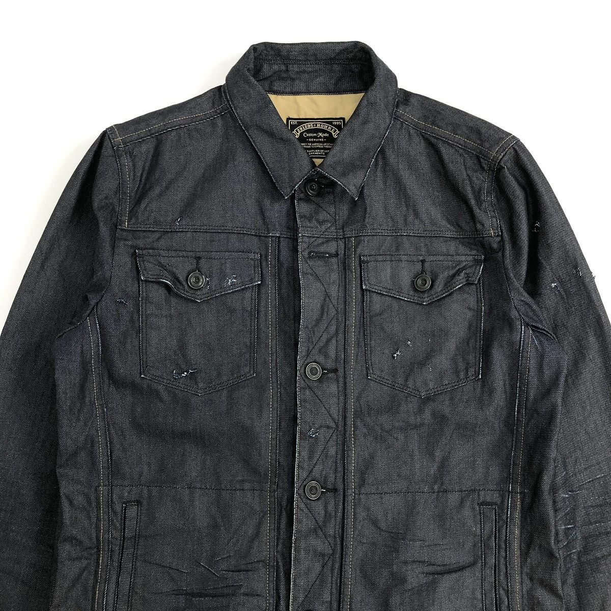 291295=Homme 2000s 291295=Homme Distressed Ifsixwasnine Lgb Denim Jacket Size US M / EU 48-50 / 2 - 2 Thumbnail