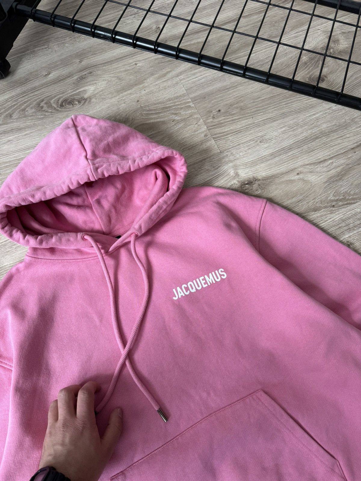 Jacquemus Jacquemus Pink Logo Hoodie Size M / US 6-8 / IT 42-44 - 4 Thumbnail