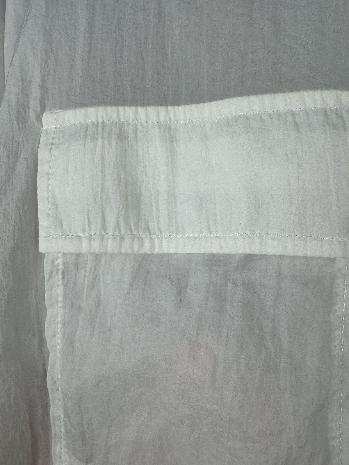 Other Ingni Sheer Cropped Zip Jacket White Lightweight Pocket Deta Size M / US 6-8 / IT 42-44 - 6 Thumbnail