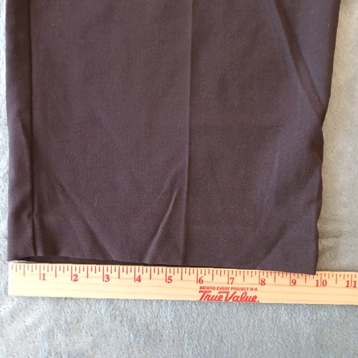 Vintage Briggs New York Dress Pants Womens Plus Size 18W Brown Pleated High Rise 36x31 Shirts? Size 40" / US 18 - 6 Thumbnail