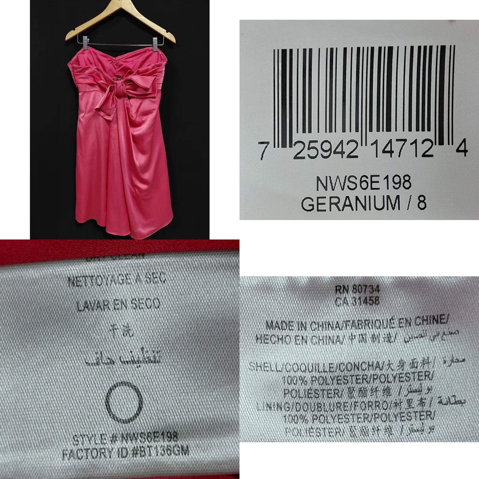 Bcbgmaxazria BCBGMAXAZRIA Pink Strapless Dress Solid Sleeveless Knee Length Size 8 Women Formal Party/Cocktail Dress Men? Size M / US 6-8 / IT 42-44 - 8 Thumbnail