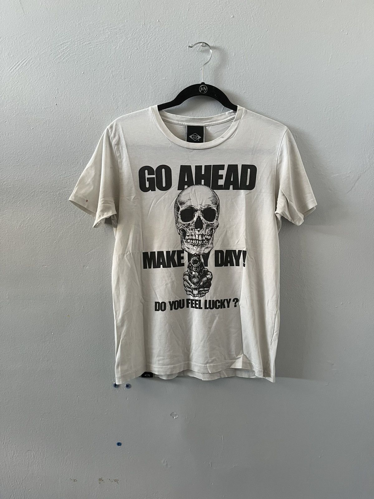 y2k❤️ HYSTERIC GLAMOUR 名作 GO AHEAD スカルtee