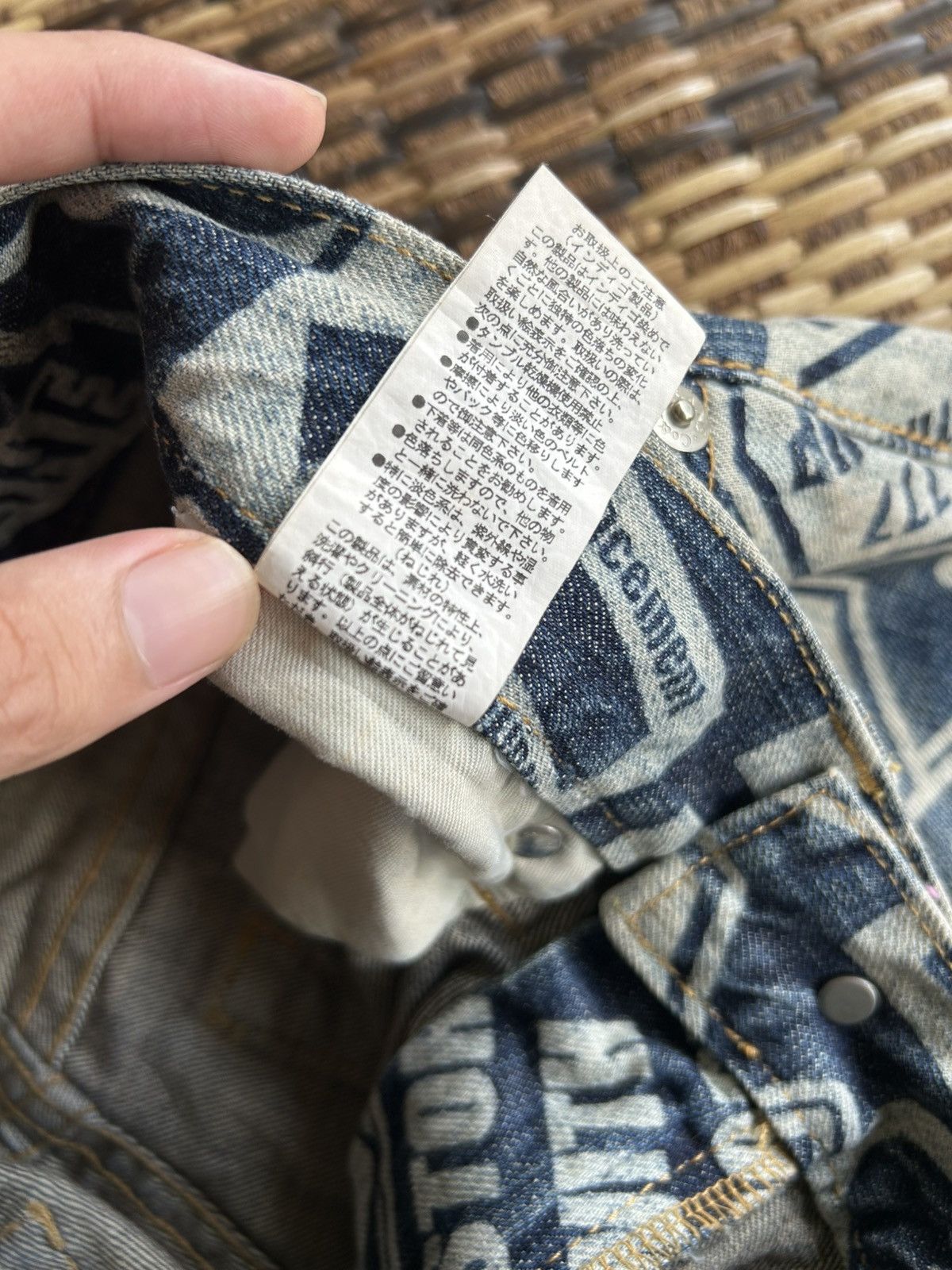 Japanese Brand × Kapital × Vintage Japanese Brand Co&Lu Hippies Style Smile Denim jeans Size US 30 / EU 46 - 12 Thumbnail