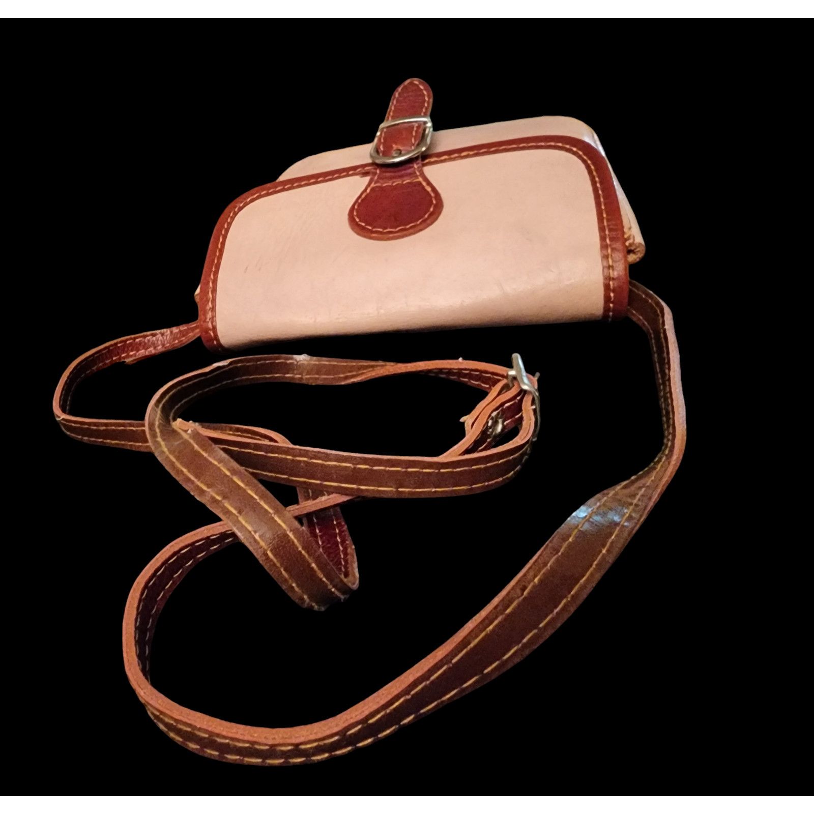 Vera Pelle Vera Pelle pale pink leather crossbody bag Size ONE SIZE - 8 Thumbnail