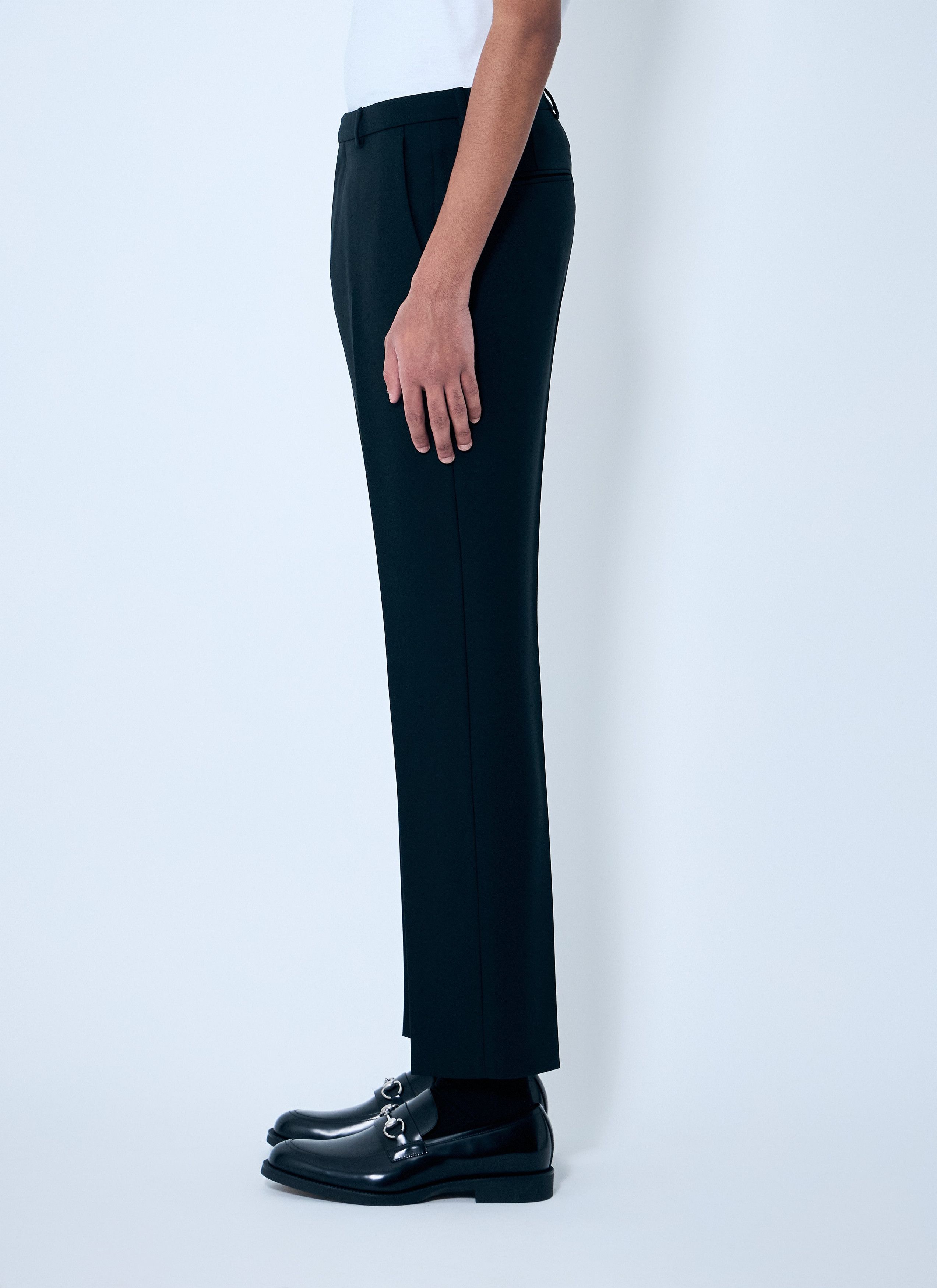 Gucci o1loc1c1125 814299 Tailored Fluid Pant in Black Size US 30 / EU 46 - 4 Thumbnail