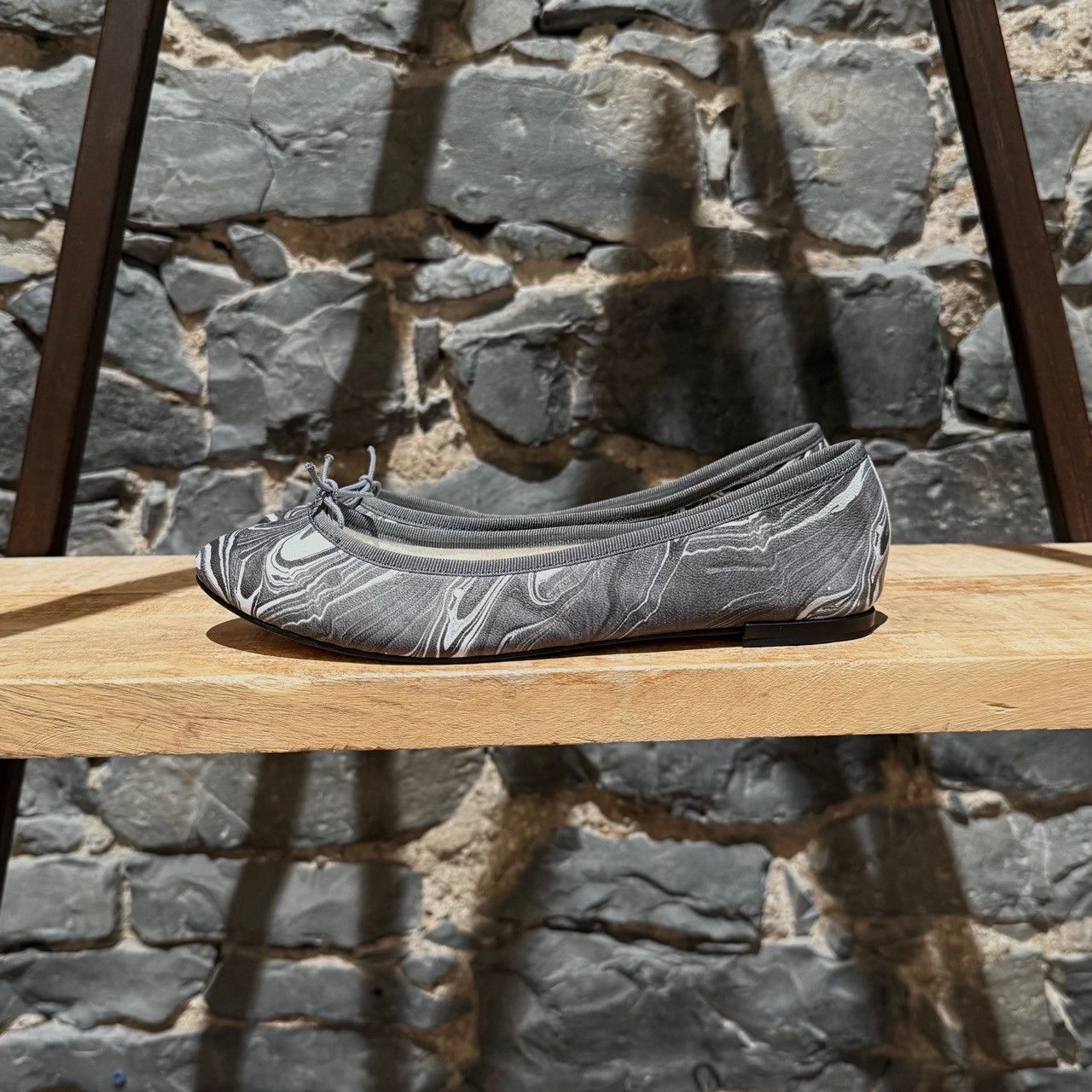 Repetto Repetto X Rodarte Grey Marble Print Cendrillon Ballet Flats Size US 10.5 / IT 40.5 - 7 Thumbnail