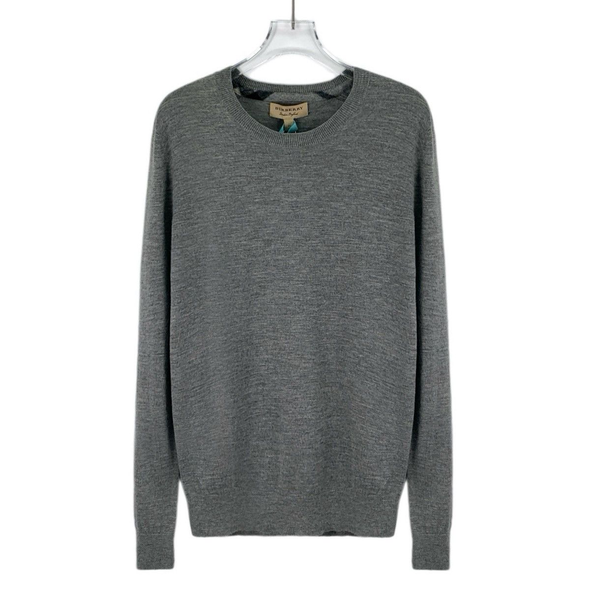 Burberry Burberry Grey Cashmere Long Sleeve Knit Sweater K26WX Size XS / US 0-2 / IT 36-38 - 1 Thumbnail