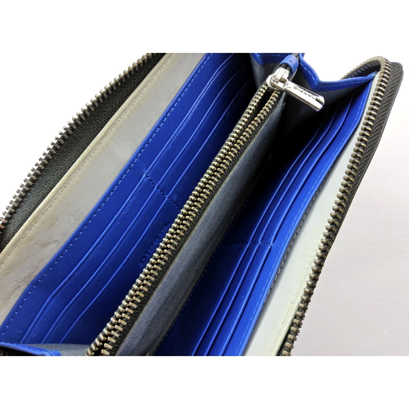 Diesel Diesel Wallet Zip-Around Leather Black Unisex Smooth 7.5x4 Boys/Girls Mens/Womens? Size ONE SIZE - 6 Thumbnail