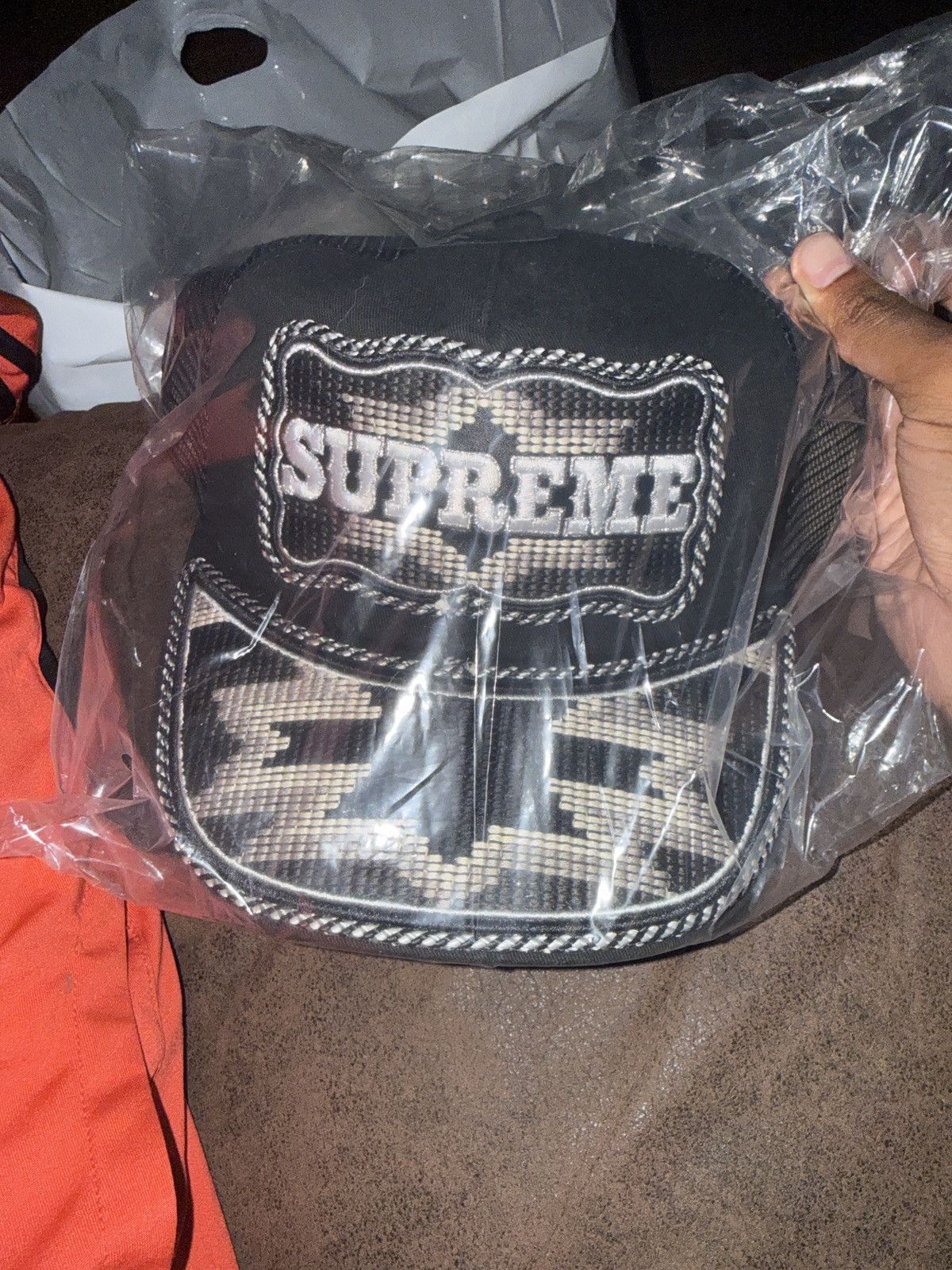 Supreme Supreme Western Embroidered 5 Panel Black Size ONE SIZE - 1 Thumbnail