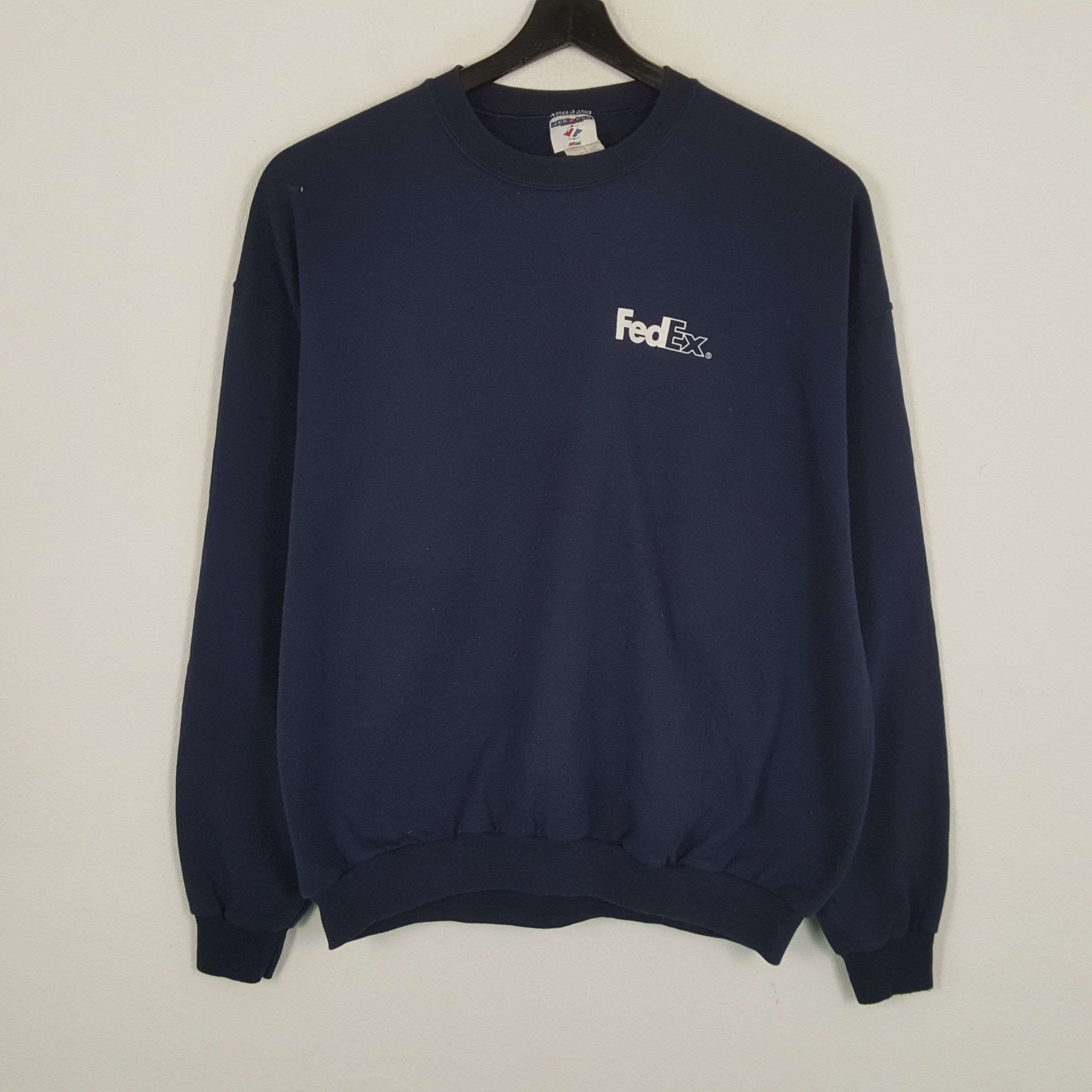 Jerzees × Vintage FedEx Delivery Courier Brand Vintage Sweatshirt Size US XXL / EU 58 / 5 - 1 Thumbnail