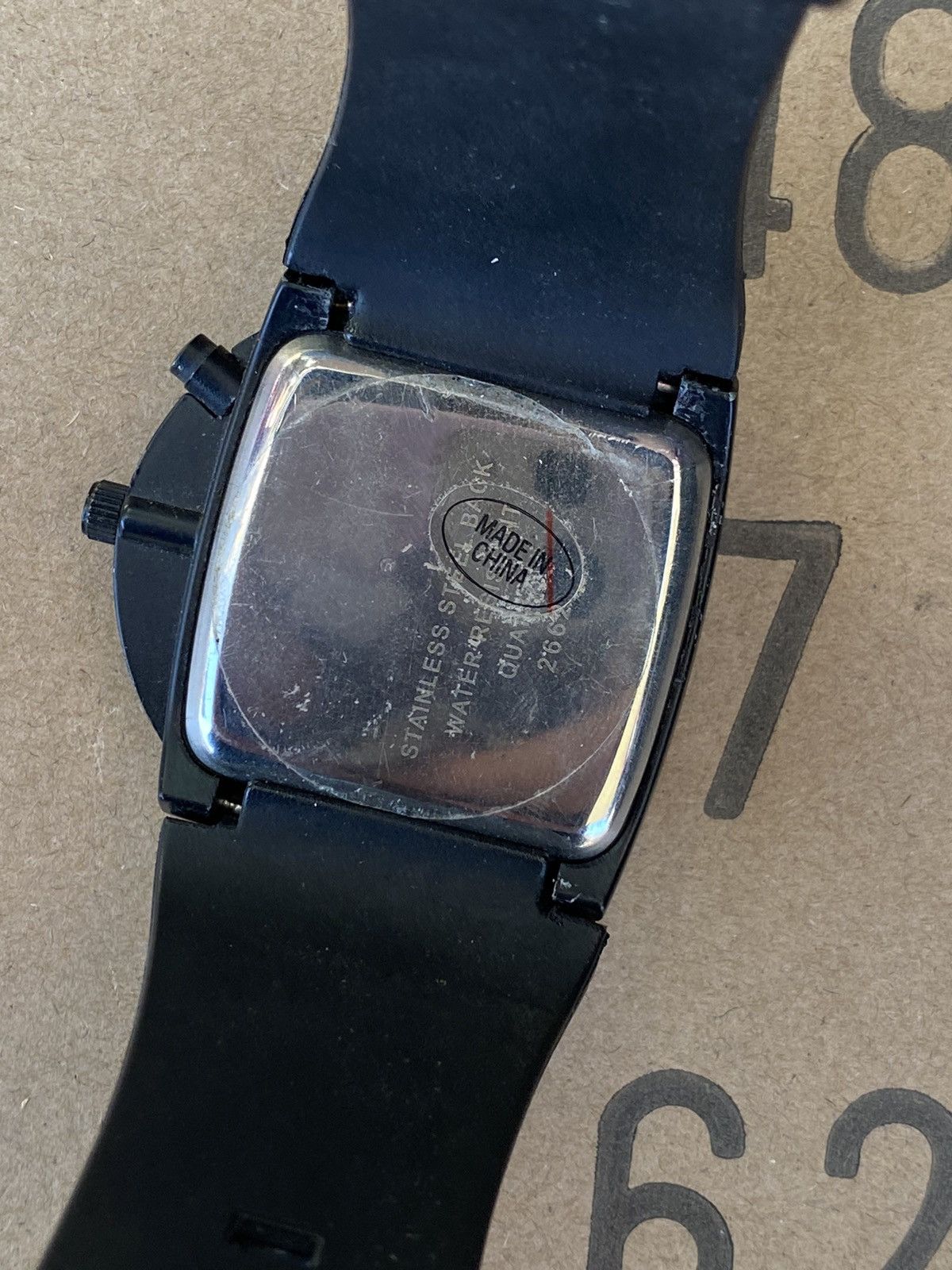 Japanese Brand × Jewelry × Vintage Modern Black Dial Wristwatch - Japanese Brand Size ONE SIZE - 5 Thumbnail
