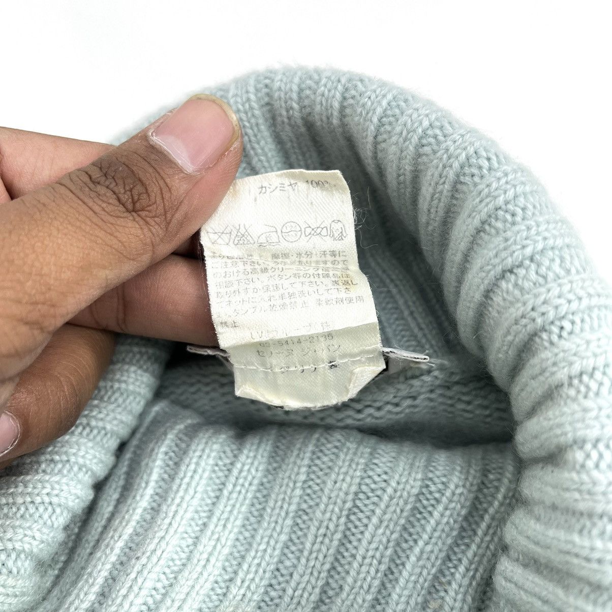 Celine Vtg Celine Cashmere Triomphe Jacquard Turtleneck Knitwear Size US M / EU 48-50 / 2 - 9 Thumbnail