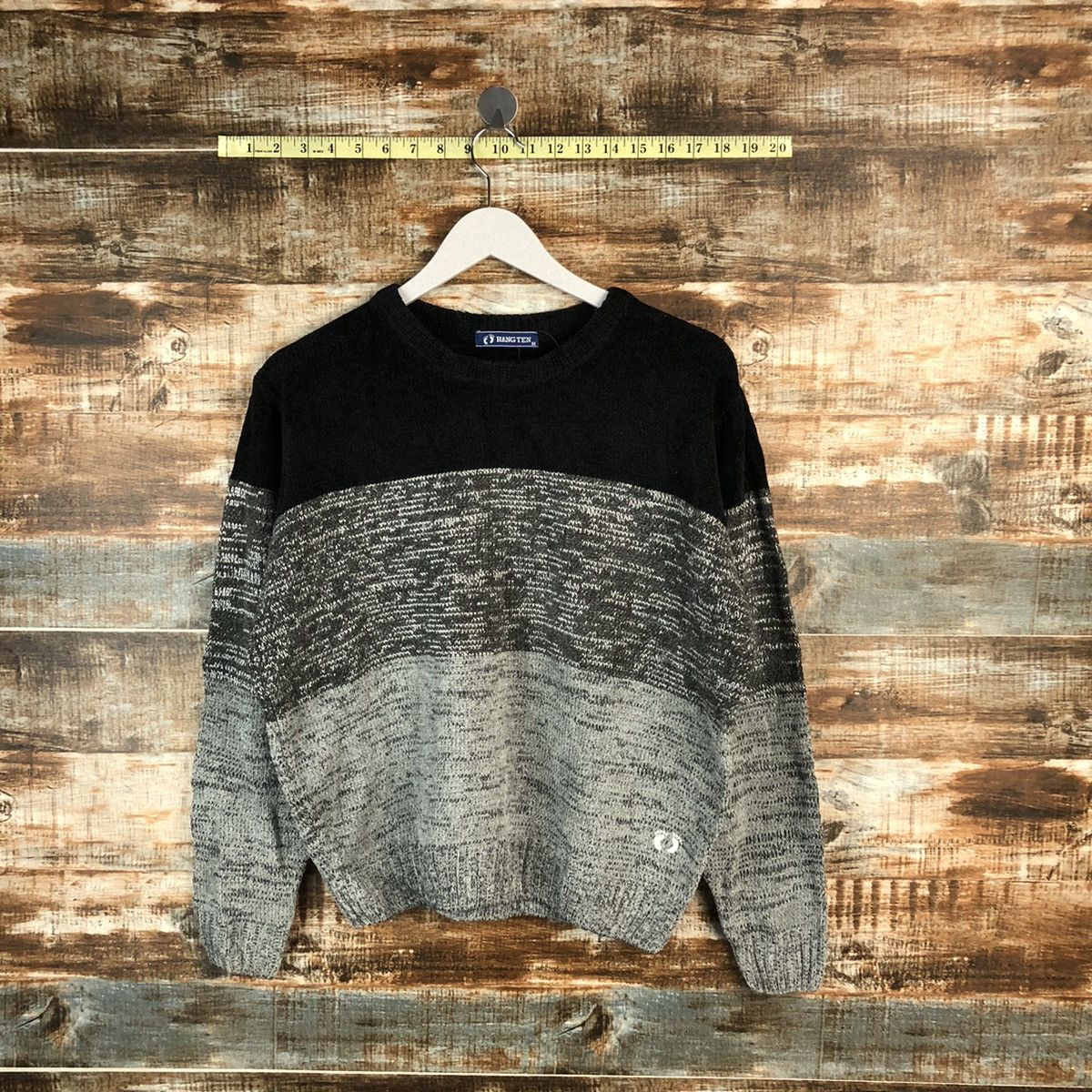 Hang Ten × Homespun Knitwear × Vintage Hang Ten Grey vintage Knitwear #A1570 Size US M / EU 48-50 / 2 - 1 Thumbnail