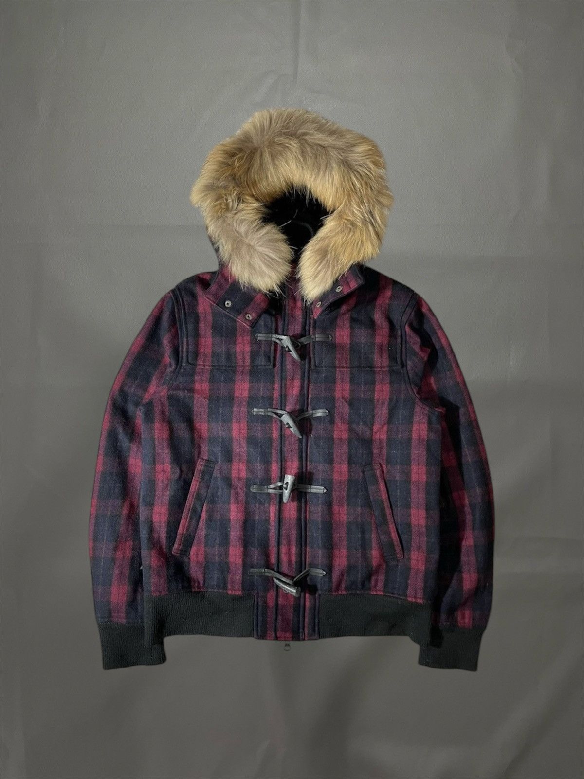 Le Grande Bleu (L.G.B.) Rageblue Plaid Fur Hoodie bondage lgb style Size US L / EU 52-54 / 3 - 1 Thumbnail