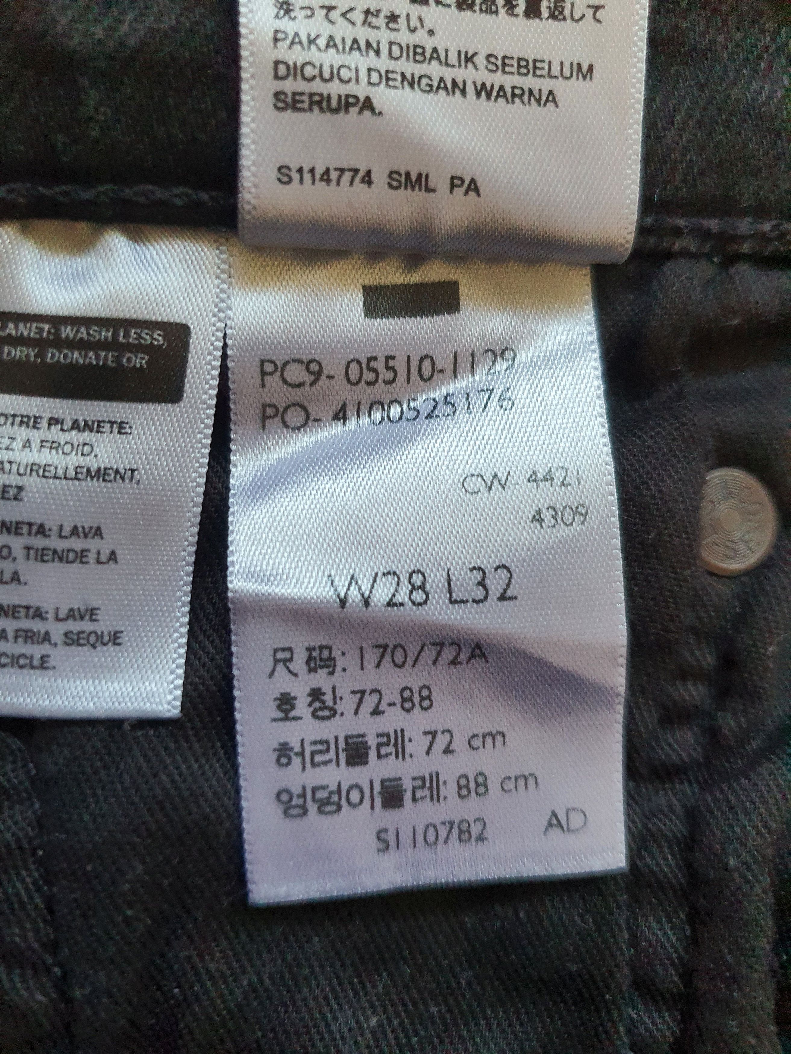 Levi's PREMIUM Line - 510 Skinny Denim Jeans - Black - W28 L32 Size US 28 / EU 44 - 8 Thumbnail