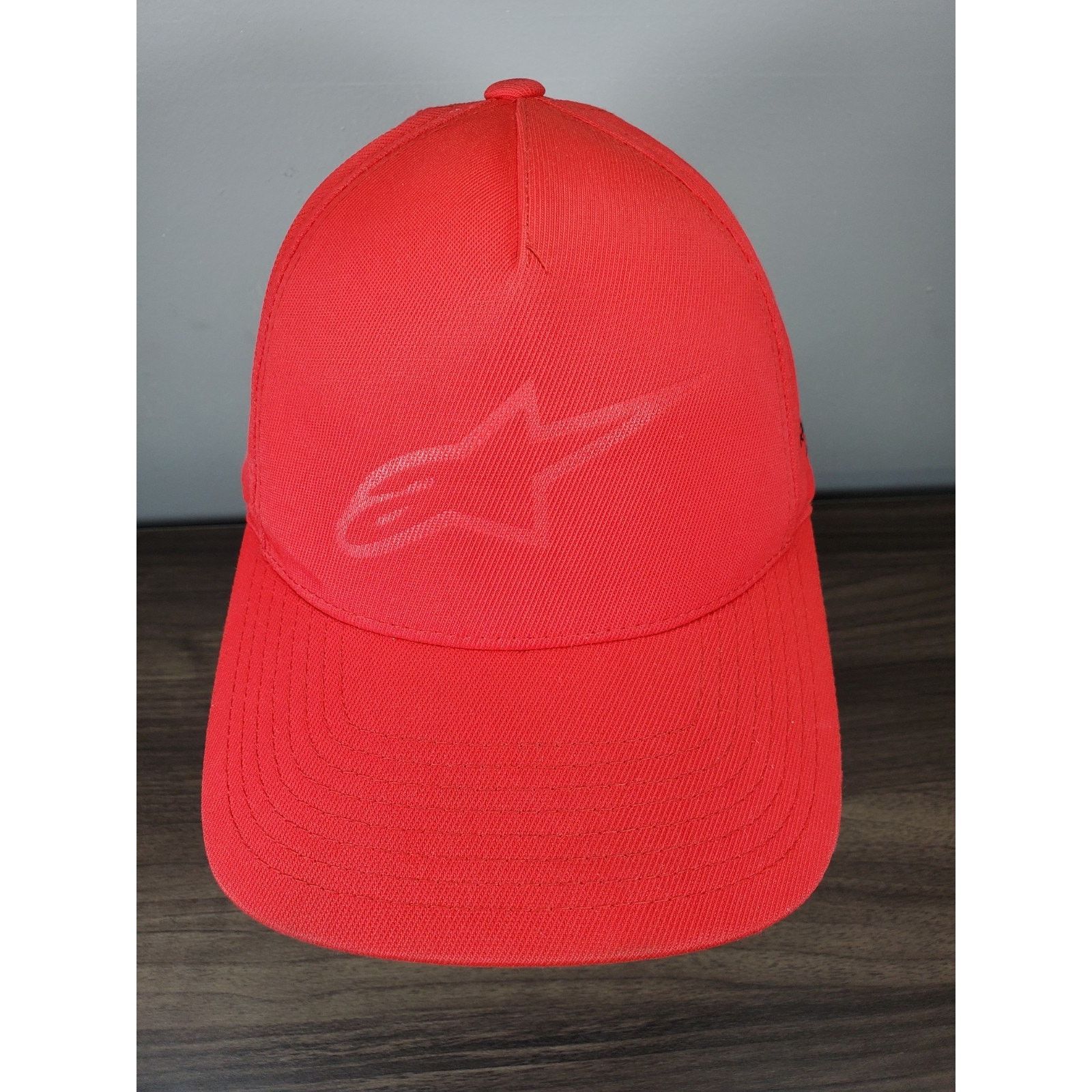 Alpinestars RARE Alpinestars Hat Red Ride Dry Flexfit Small-Medium Cap Size 36 - 2 Thumbnail