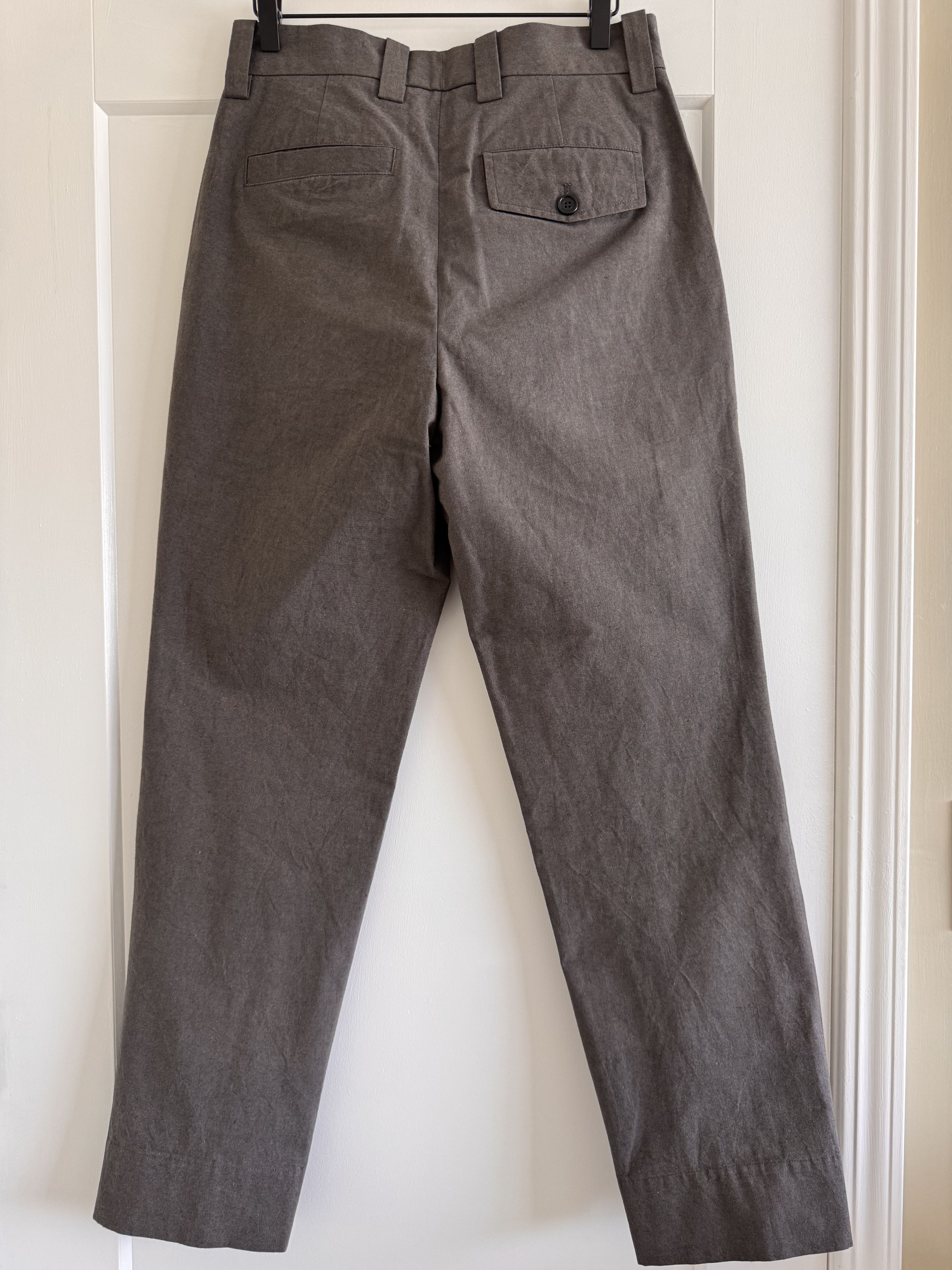 Margaret Howell Margaret Howell Single Pleat Trouser Cotton Mouse XS Size US 30 / EU 46 - 2 Thumbnail