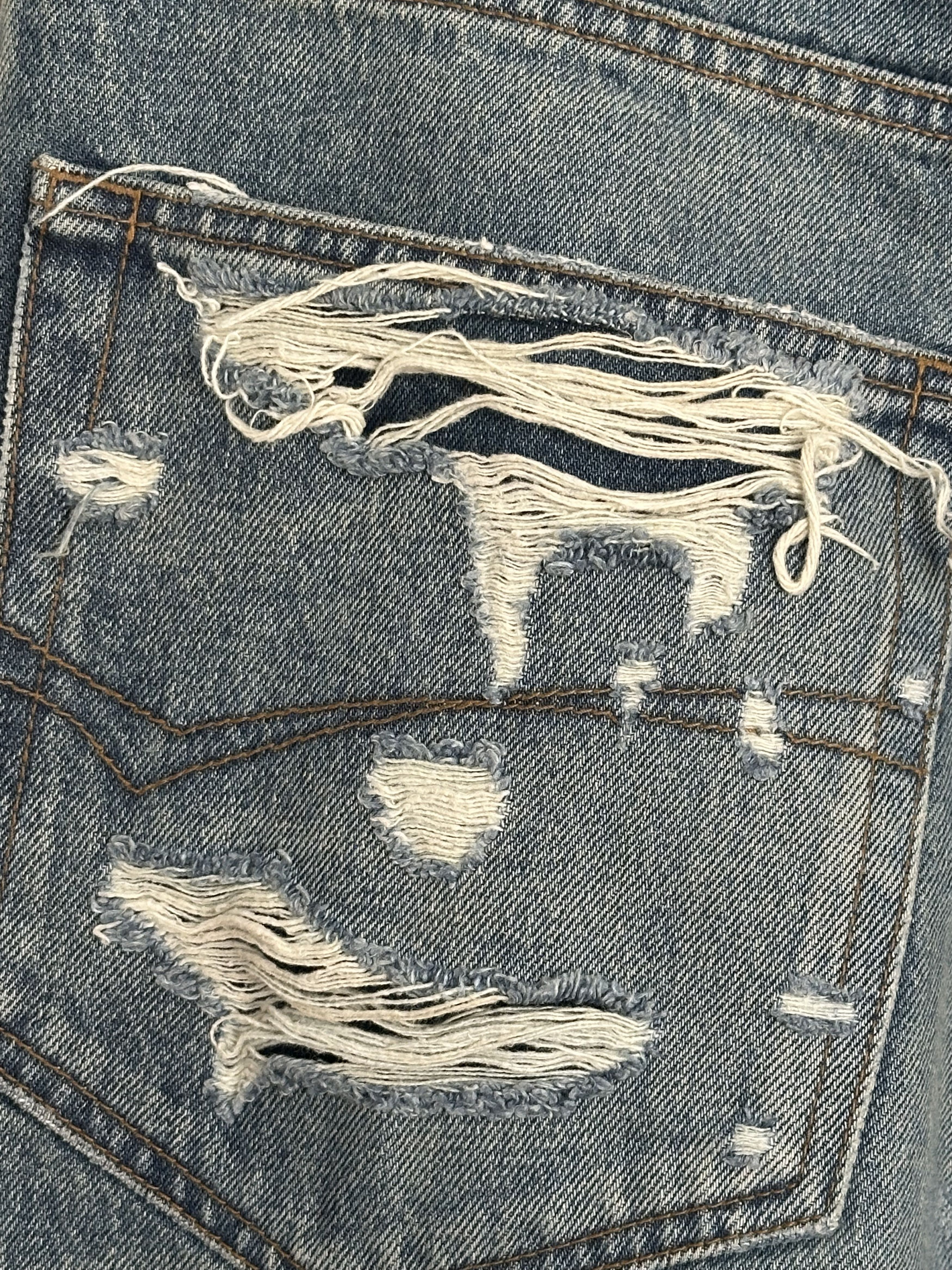 Balenciaga AW21 Layered Distressed Denim Size US 30 / EU 46 - 13 Thumbnail