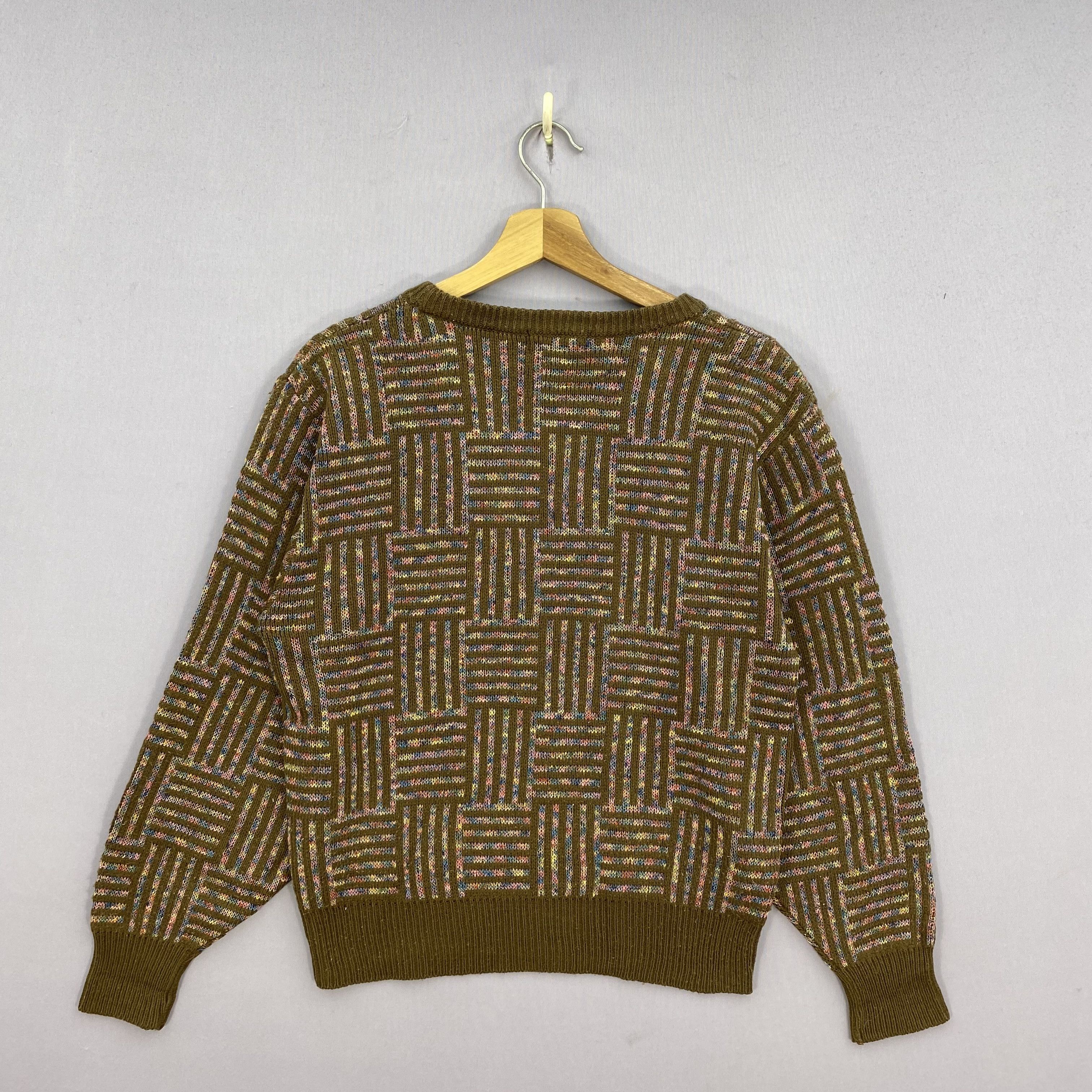 Vintage Vintage 90s Chaconne Knitted Jumper Checkered Sweatshirt Size US S / EU 44-46 / 1 - 3 Thumbnail