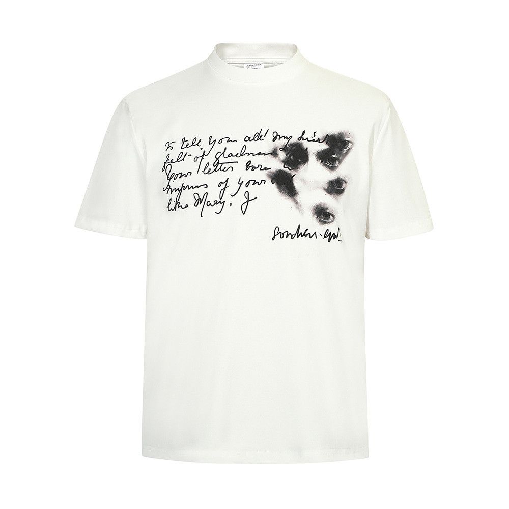 Japanese Brand × Vintage Men's casual loose hip-hop eye letter print T-shirt Size US M / EU 48-50 / 2 - 1 Thumbnail