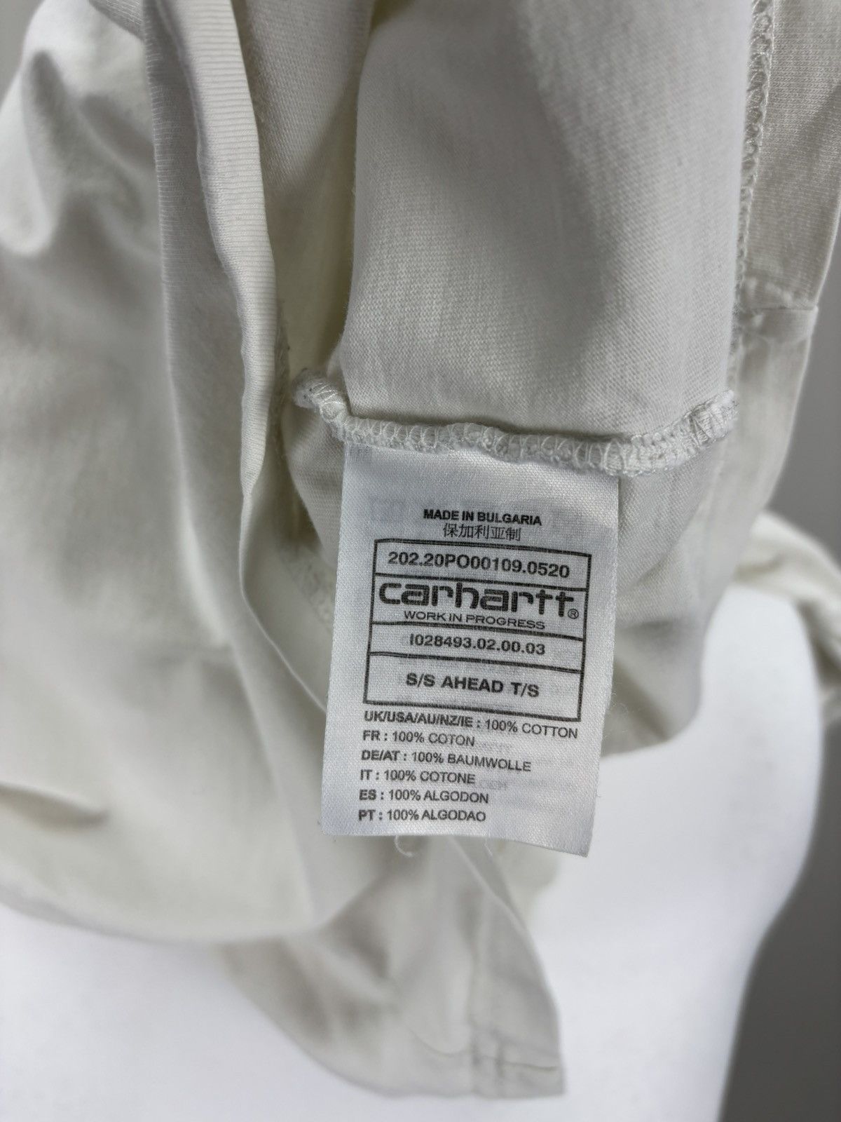Carhartt Mens t shirt Carhartt Size S Color White Size US S / EU 44-46 / 1 - 9 Thumbnail