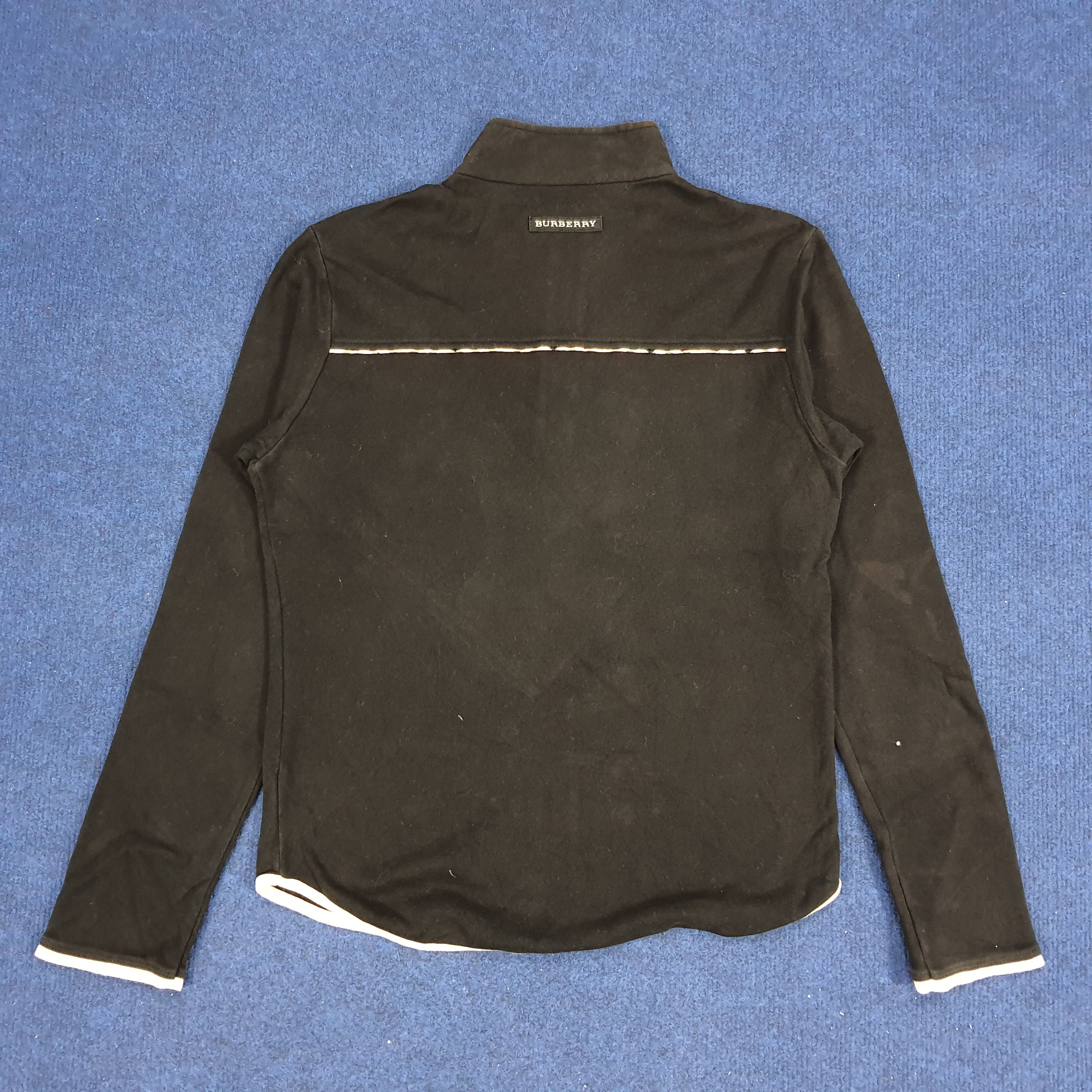 Burberry × Vintage Vintage Burberry Golf Nova Check Half Zipper Long Sleeve Size S / US 4 / IT 40 - 3 Thumbnail