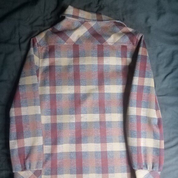 Other Vintage Jack Winter Plaid Polyester Snap Button Shirt Size XL / US 12-14 / IT 48-50 - 6 Thumbnail